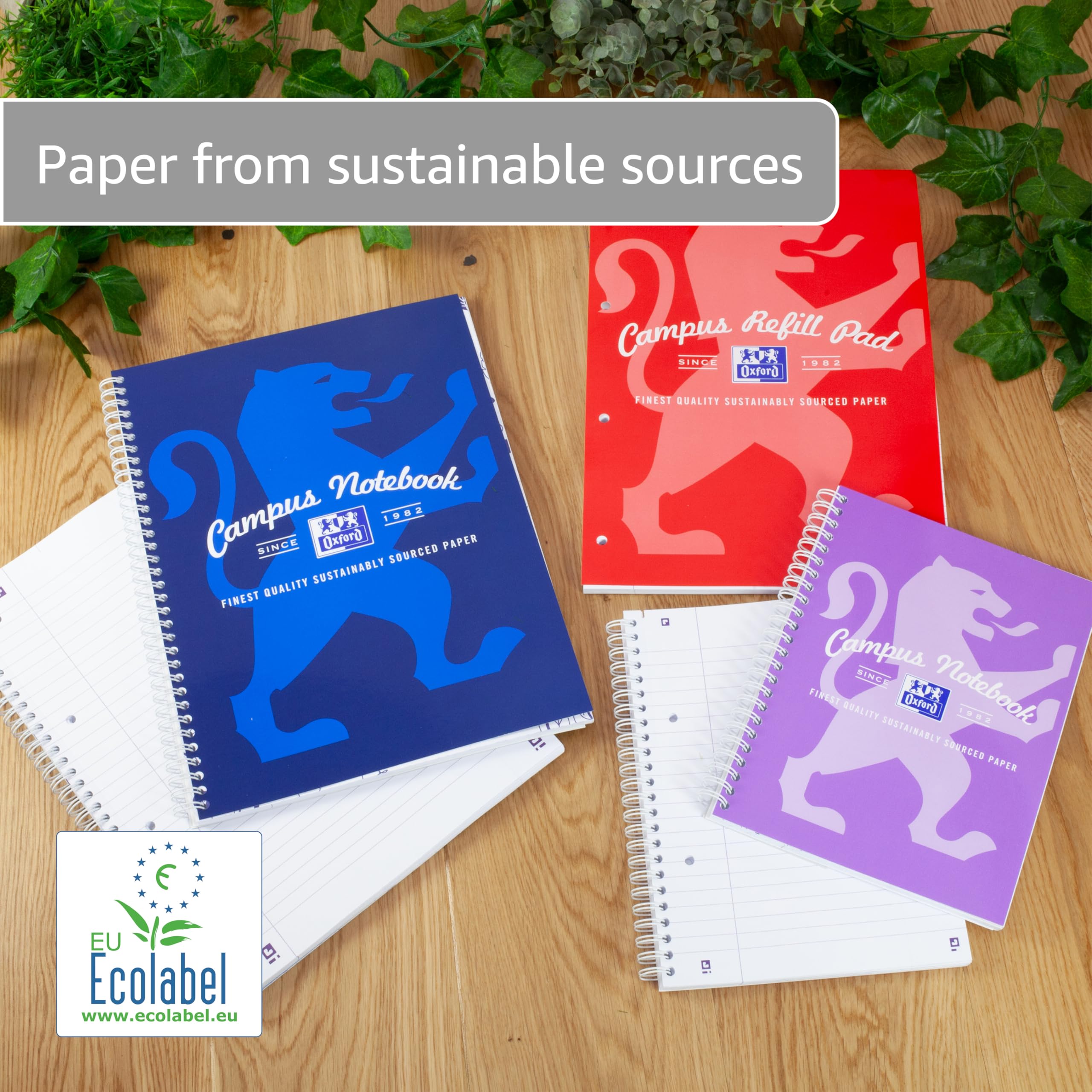 Oxford Campus A4 Refill Pad - 140 Pages Lined Optik Paper | 4-Hole Punched 7