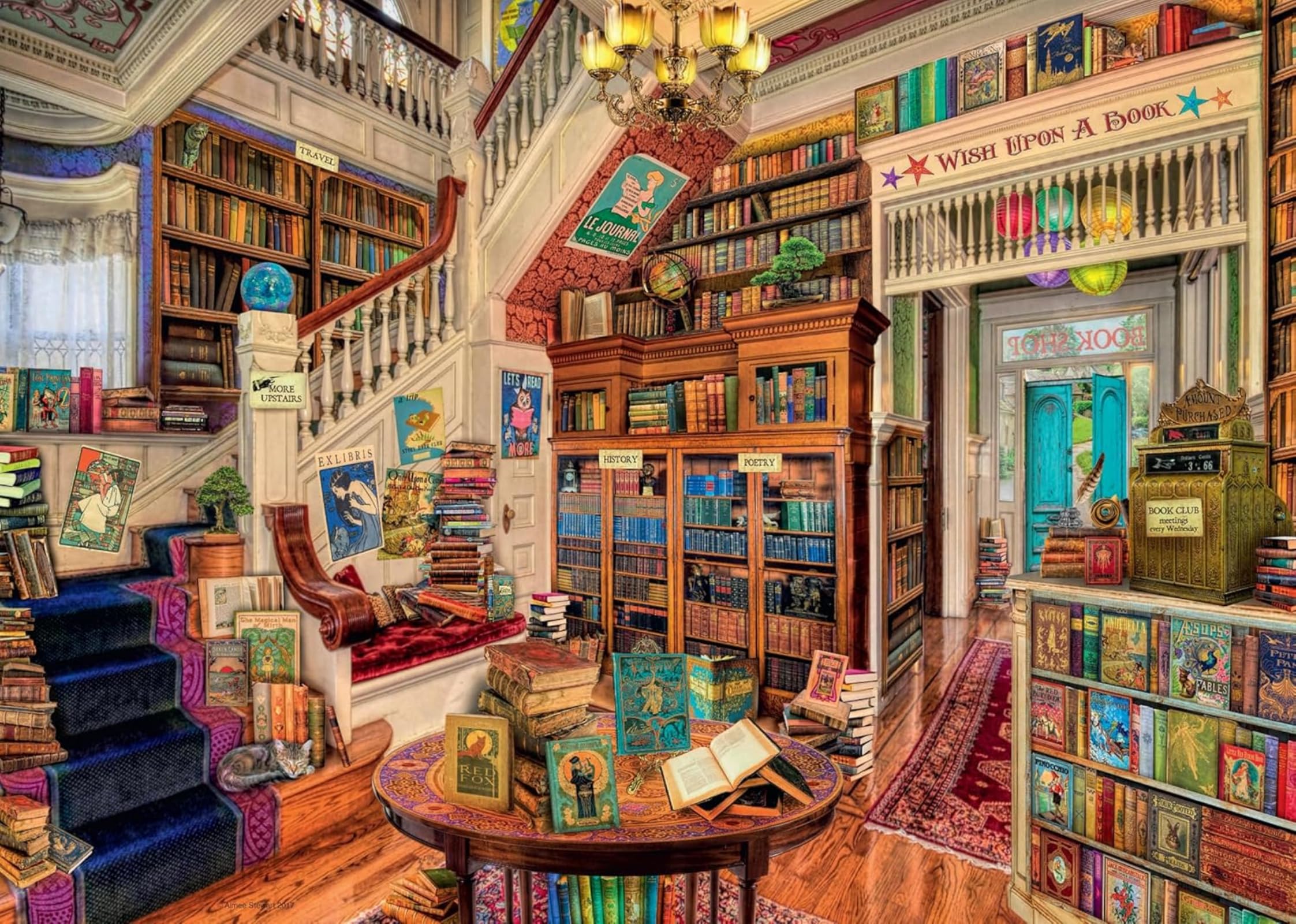 Ravensburger The Fantasy Bookshop 1000 Piece Jigsaw Puzzle for Adults and Kids Age 12+ 1