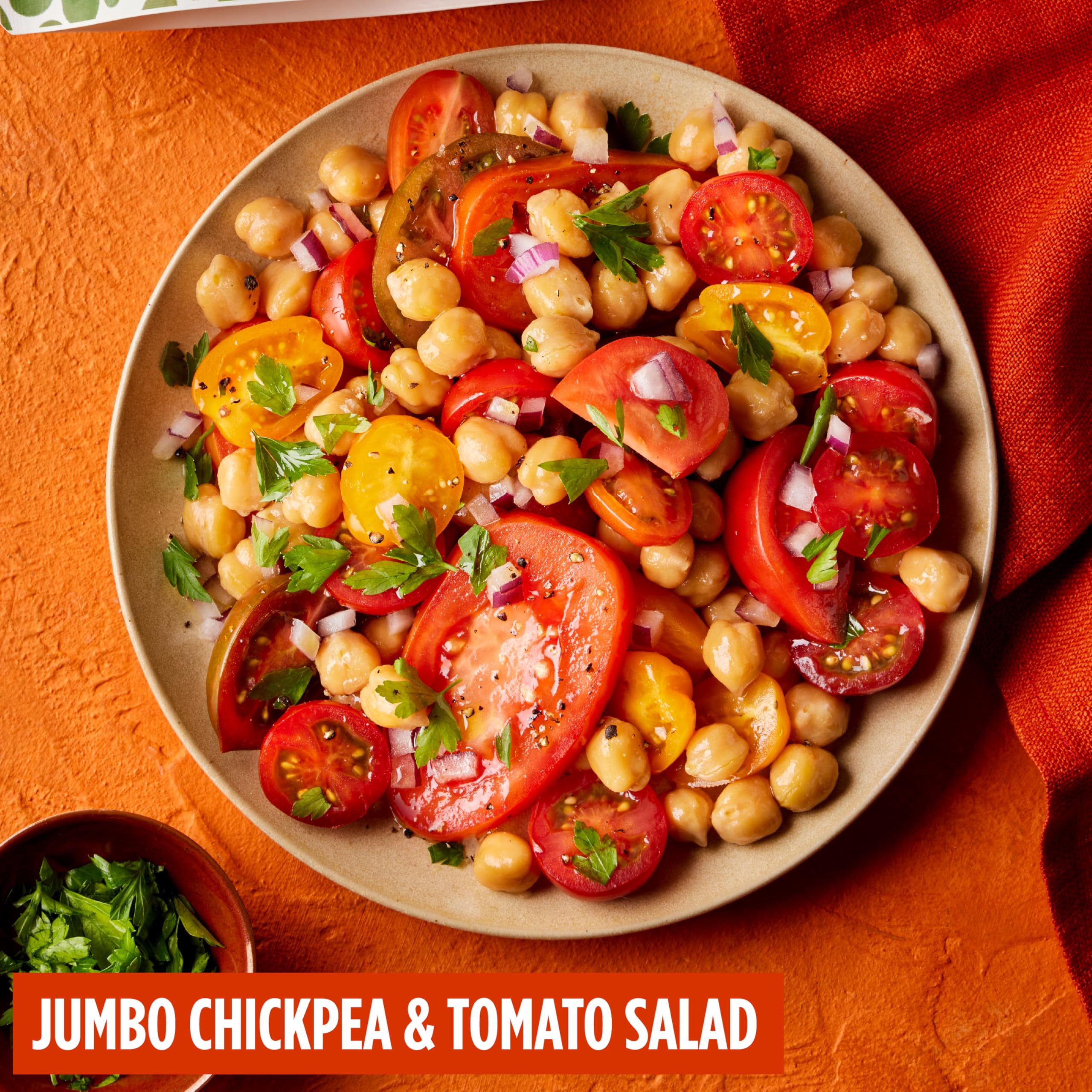Merchant Gourmet Jumbo Chickpeas with Italian EVOO | 6 x 240g Pouches | Additive & Preservative Free 7