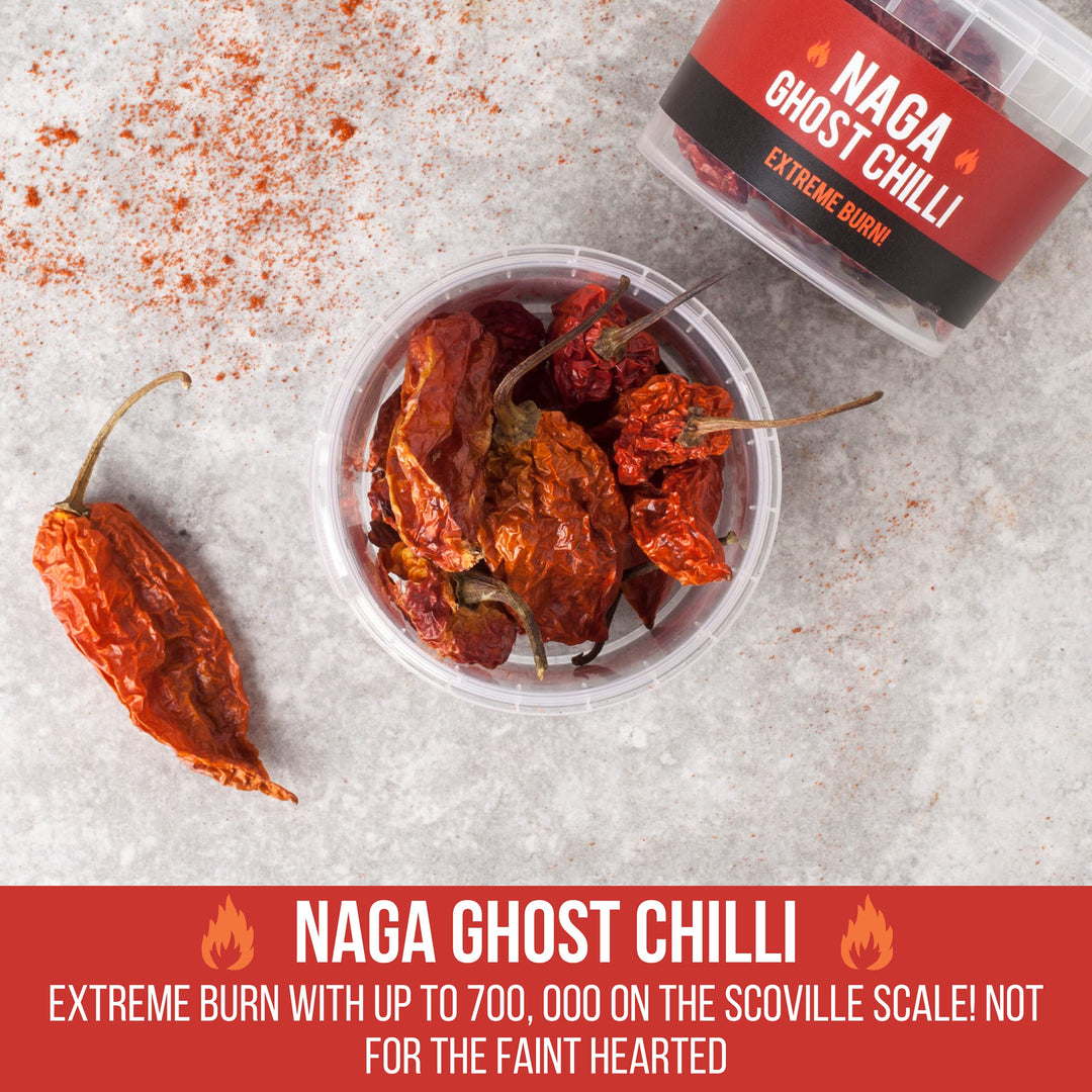 SPICE "N" TICE - Naga Ghost Chilli Pot | Extreme Burn Whole Chilli Pods