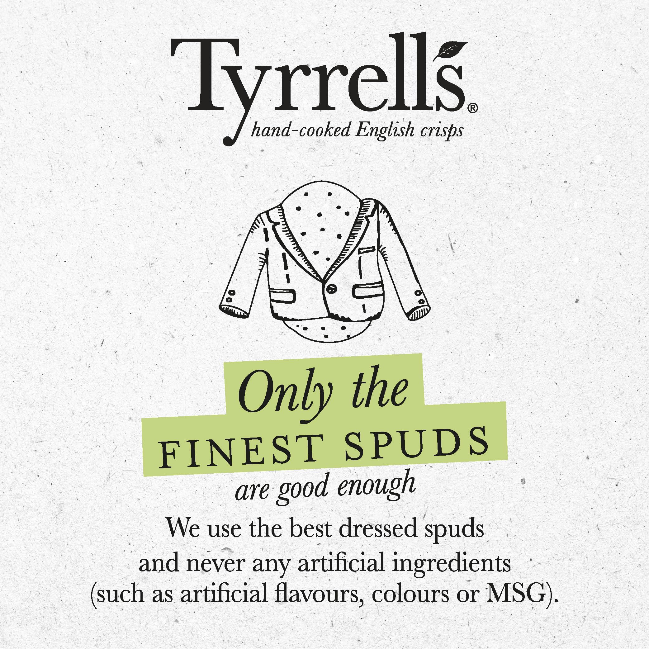 Tyrrells Hand-Cooked Mature Cheddar & Chive Crisps 150g 4