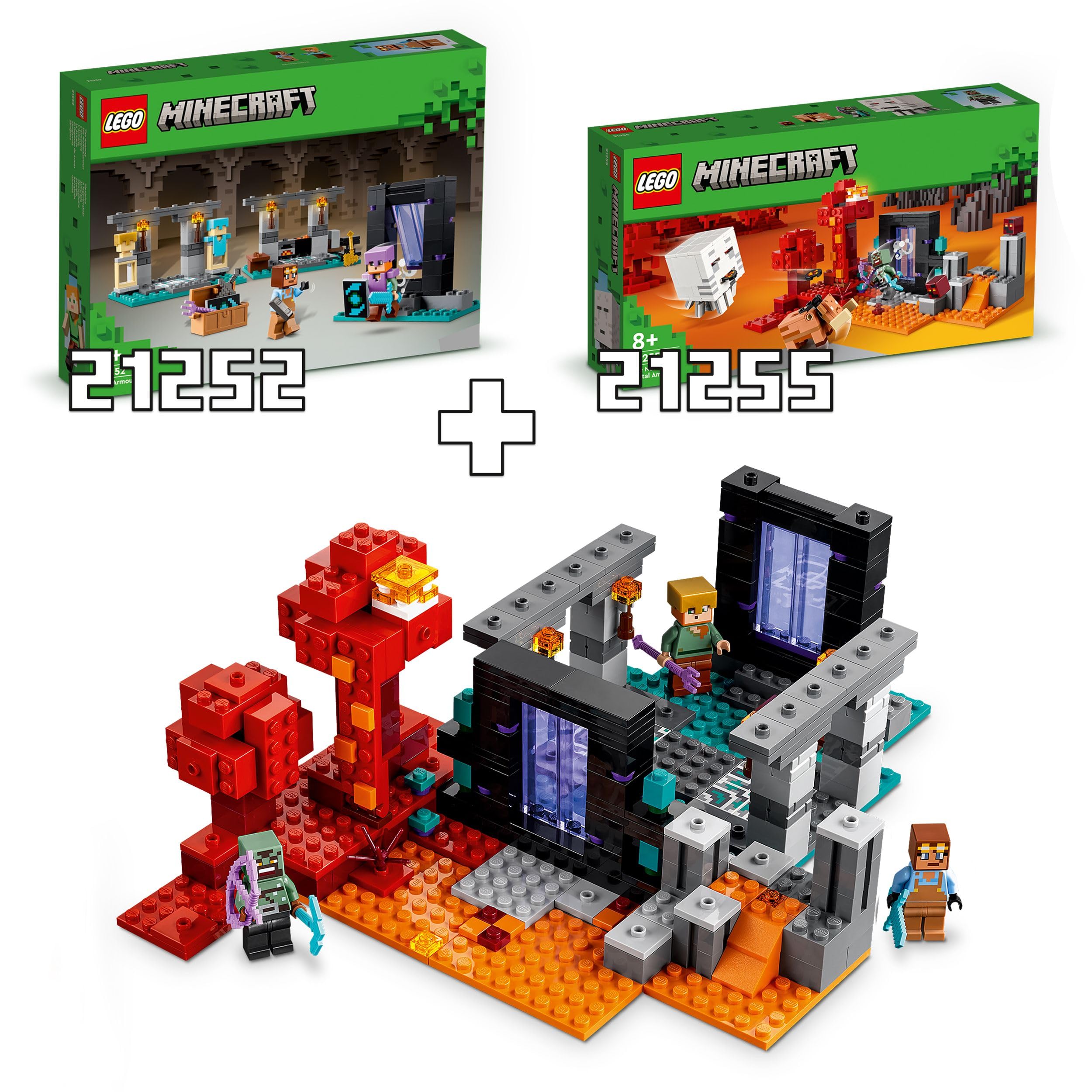 LEGO Minecraft The Armoury 21252 - Building Set with Alex, Armoursmith & Nether Portal 10