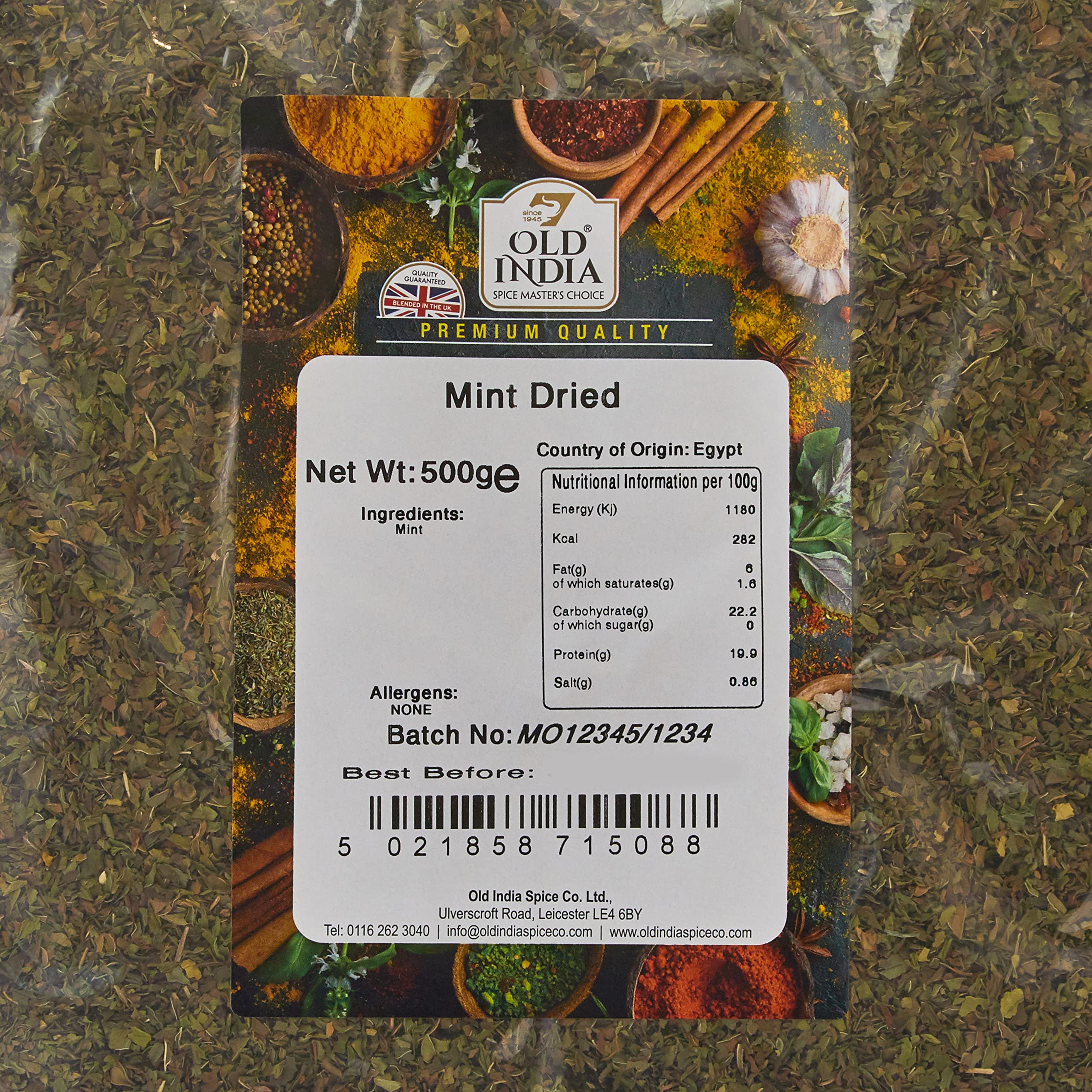 Old India Dried Mint Whole Spice | 500g Natural Additive-Free Herb 2