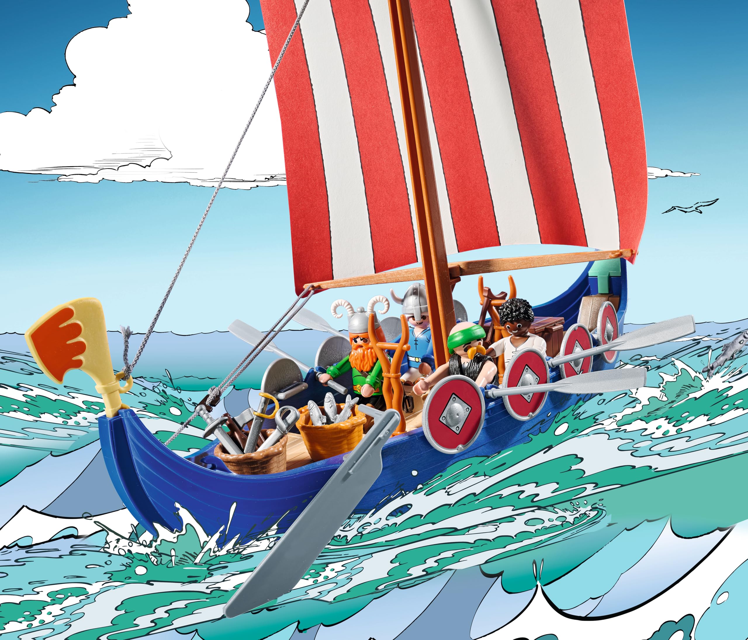 PLAYMOBIL Asterix Pirate Ship Playset - Action Figures & Adventure Toy for Kids 4-10 Years 4
