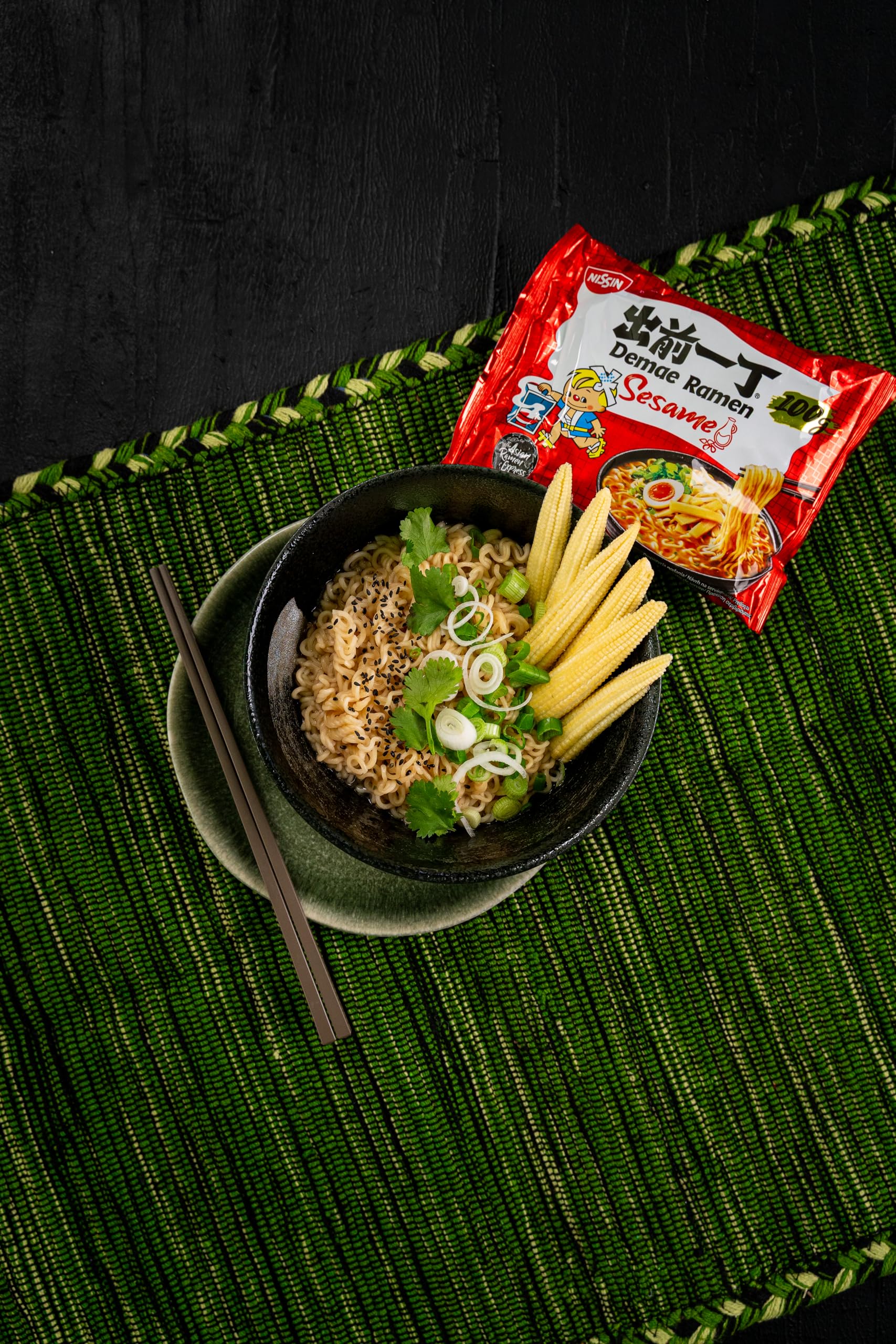 NISSIN Ramen Spicy Flavoured Instant Noodles, 100g (Pack of 10) 6