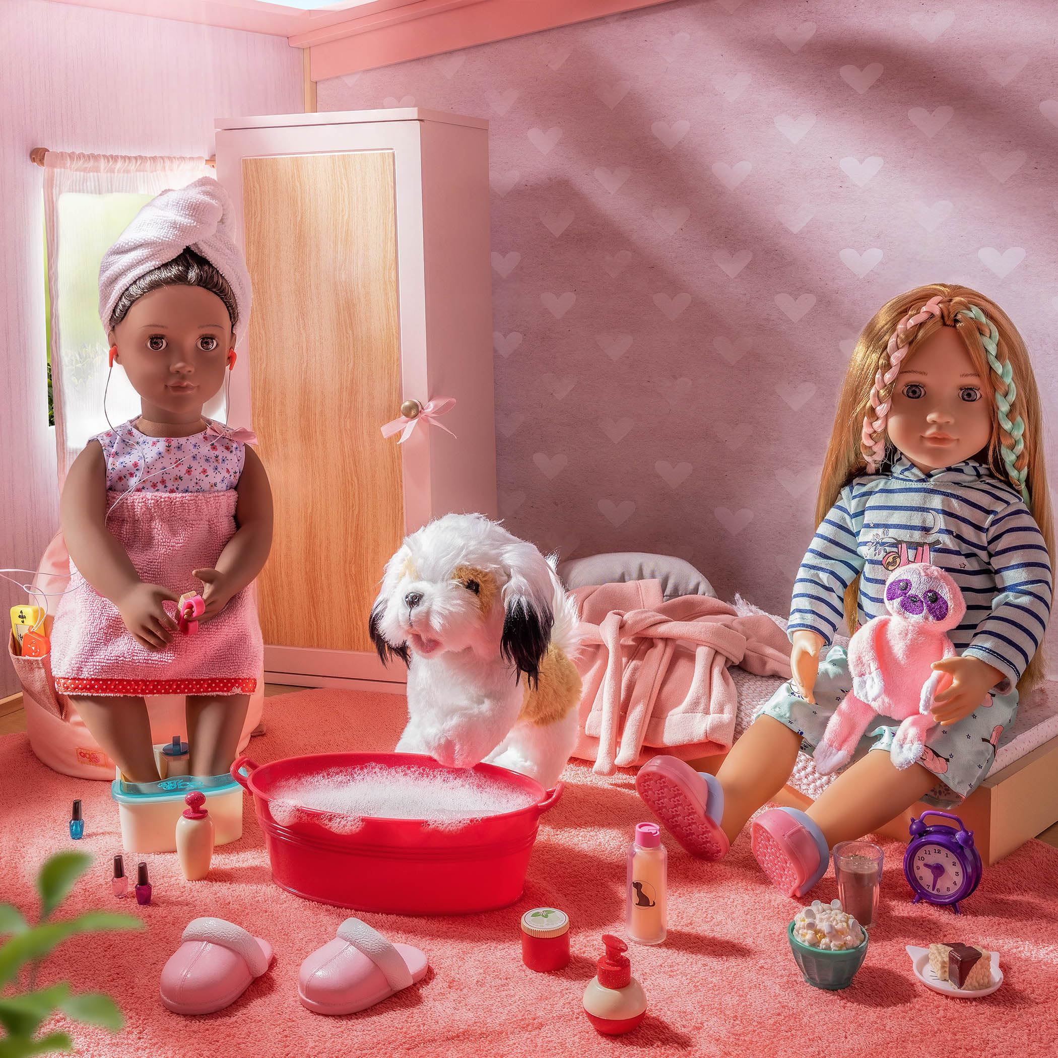 Our Generation Sleepy Sloth Outfit - Pajama Set with Plush for 46 cm Dolls 8