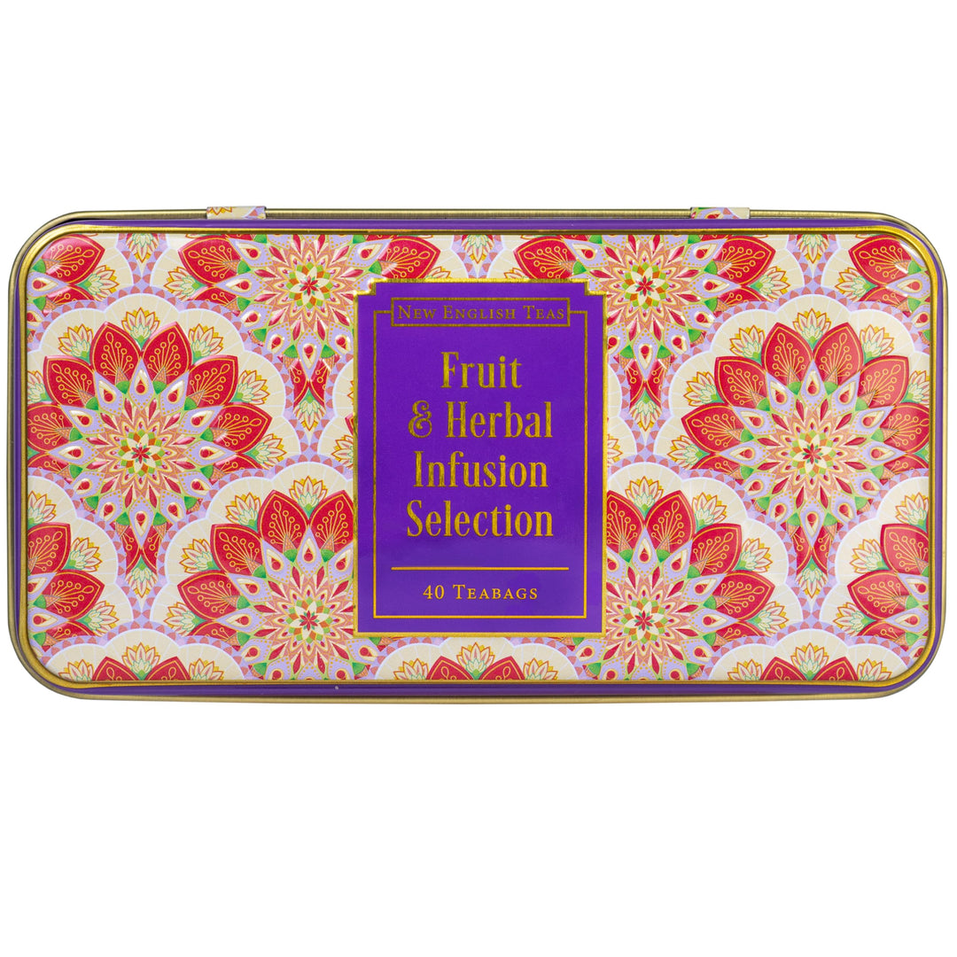 New English Teas - Fruit & Herbal Tea Caddy with 40 Infusion Teabags