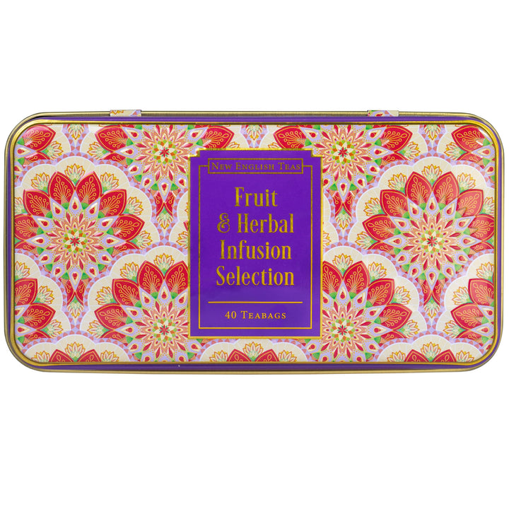 New English Teas - Fruit & Herbal Tea Caddy with 40 Infusion Teabags