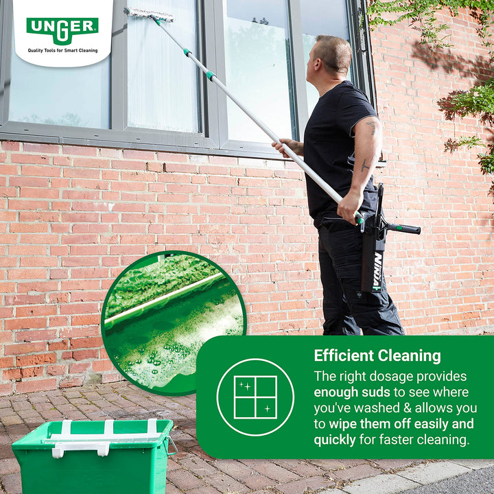 Unger FR100 Window Cleaning Liquid Soap - Smear-Free Glass Cleaner Concentrate 1L