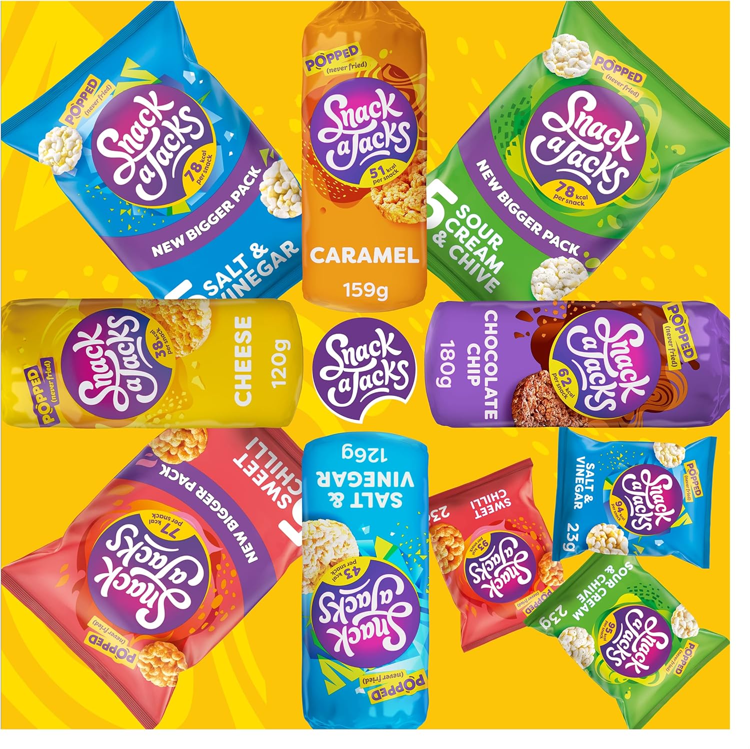 Snack a Jacks Crispy Sour Cream and Chive Snacks, 19 g (Pack of 5) 12