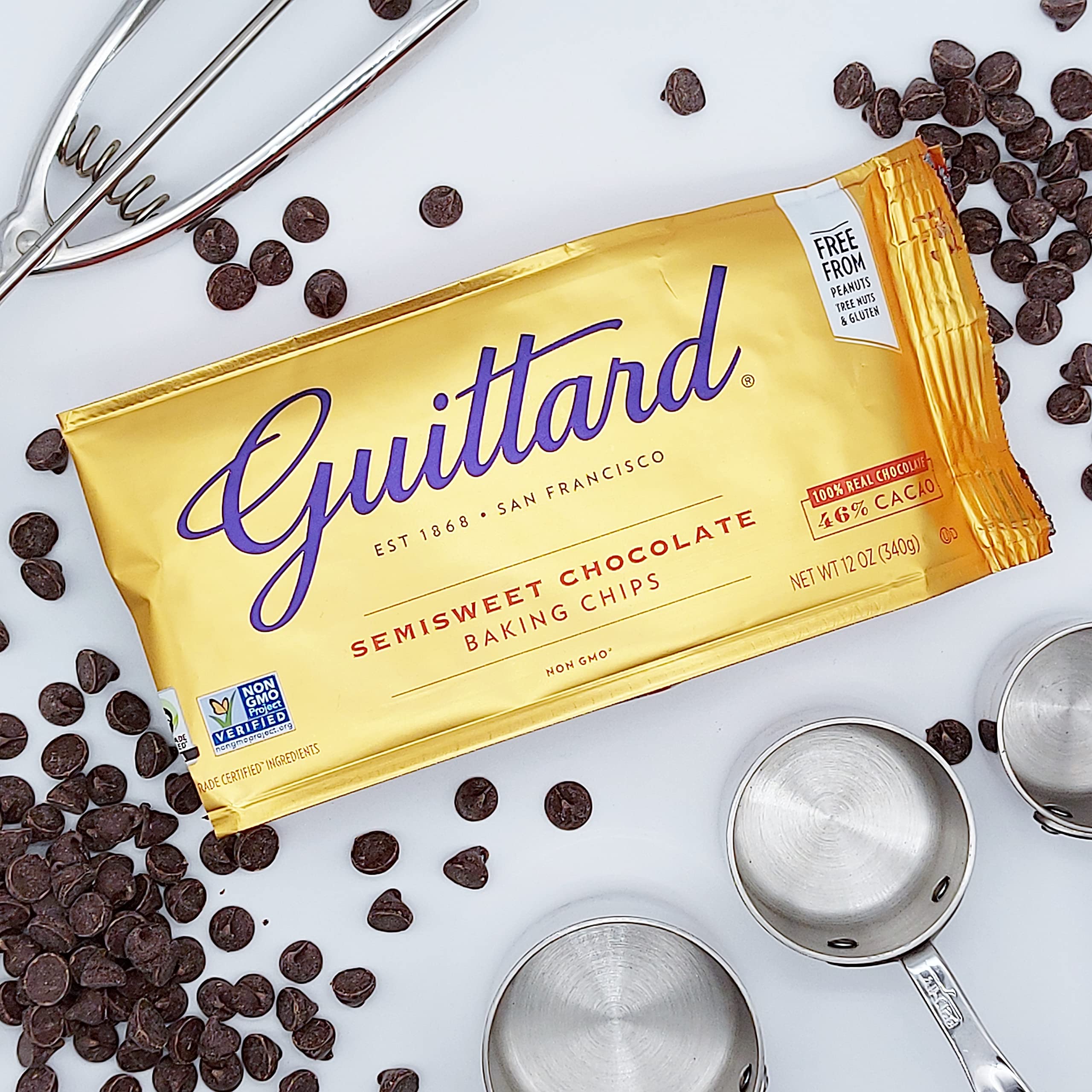 Guittard Semi-Sweet Chocolate Baking Chips 46% Cacao - 340 g 8