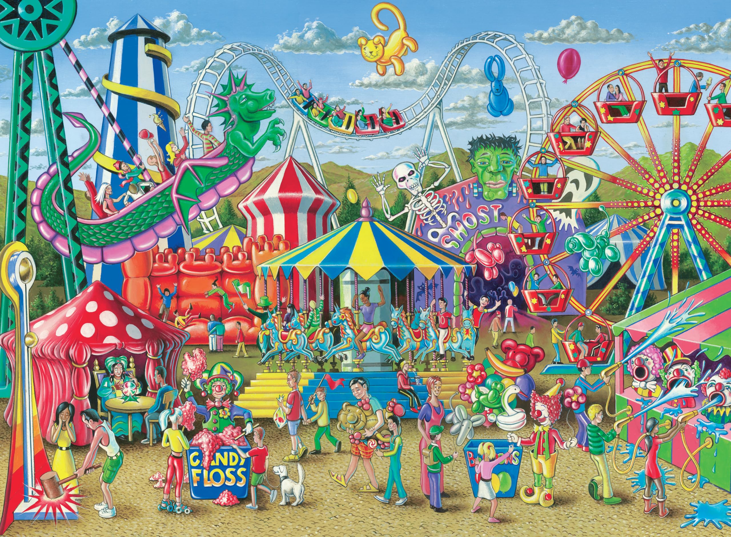 Ravensburger Fun at The Carnival Jigsaw Puzzle - 300 Pieces for Kids and Adults | 49 x 36cm 2