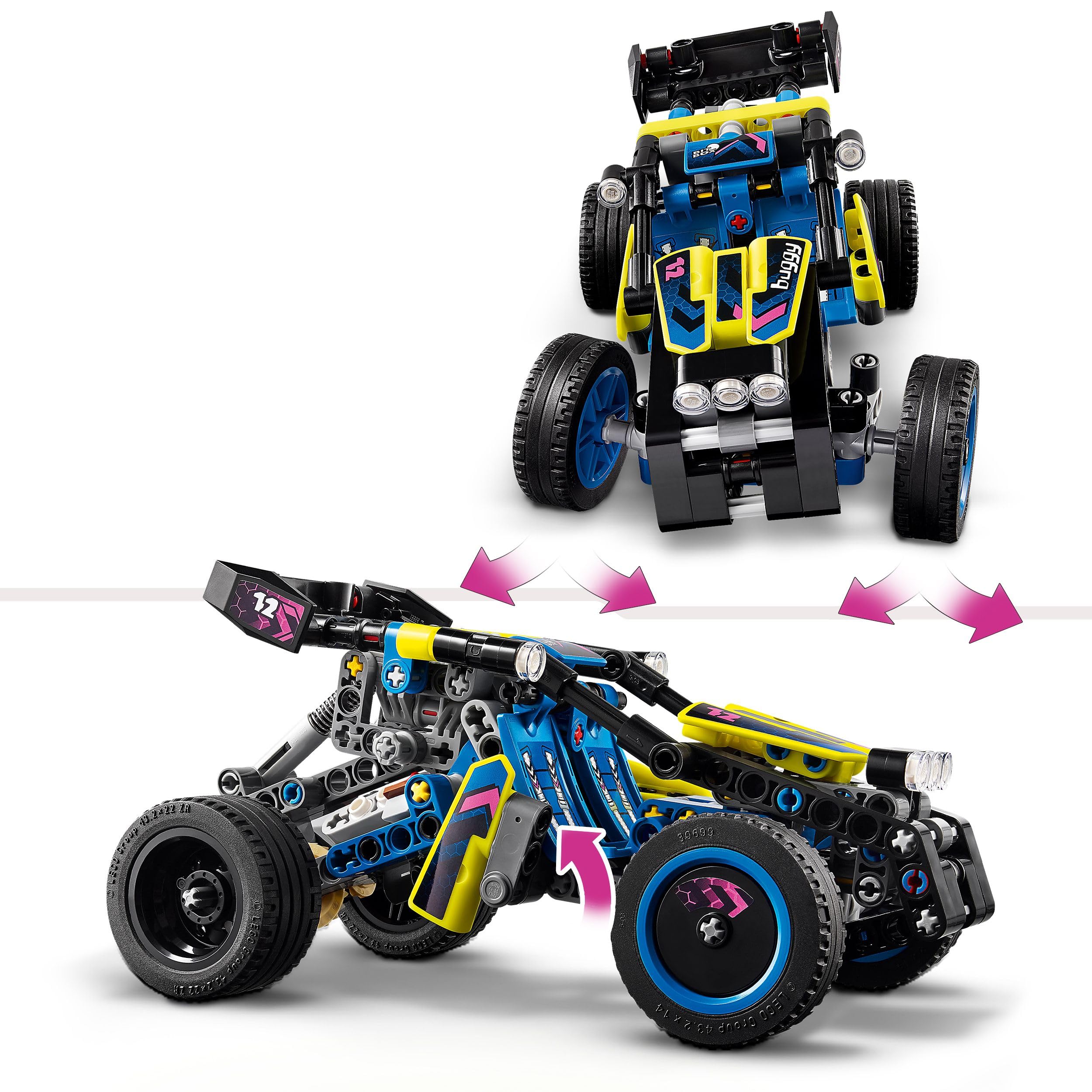 LEGO Technic Off-Road Race Buggy 42164 Building Set | 4-Cylinder Engine | Ages 8+ 3