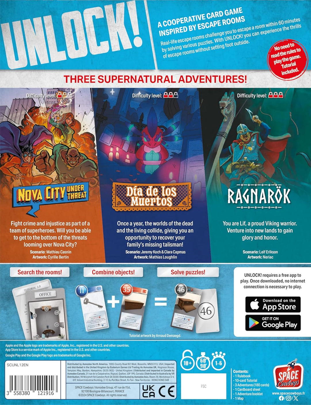 Space Cowboys | Unlock! 12 Supernatural Adventures | Cooperative Escape Room Car