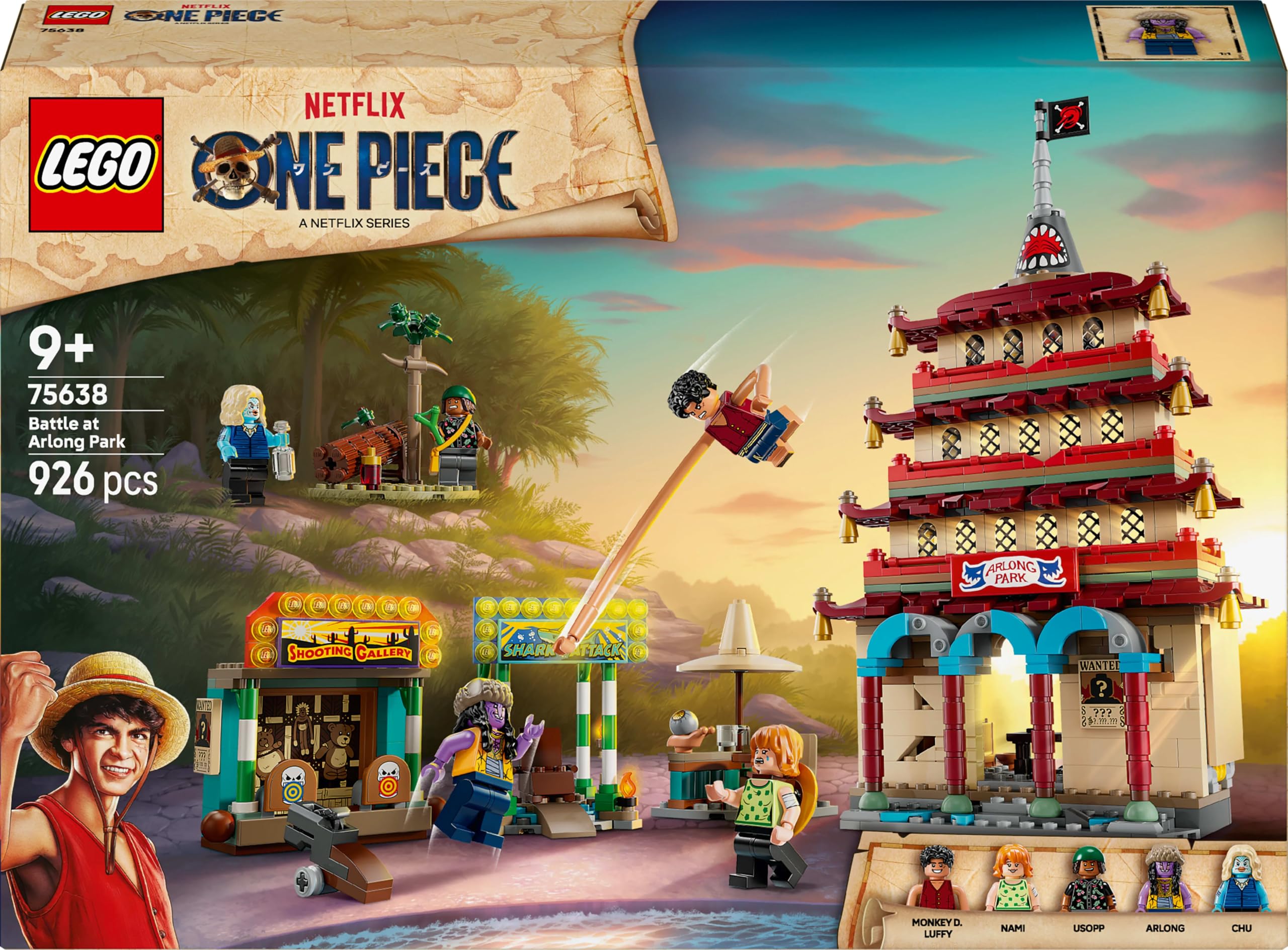 LEGO ONE PIECE Battle at Arlong Park - 926-Piece Building Set with 5 Minifigures for Kids 9+ 4