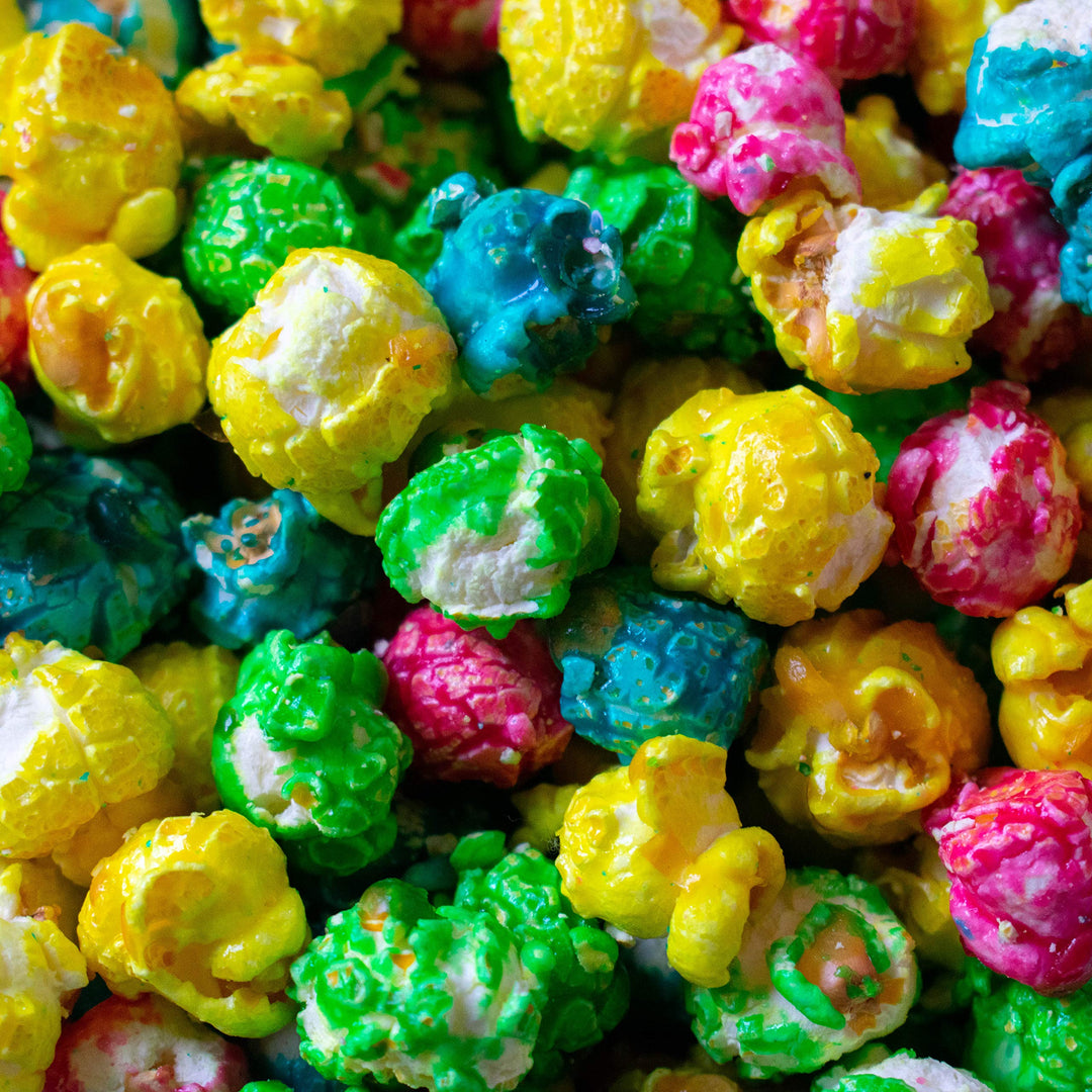 Popcorn Shed Rainbow Gourmet Popcorn Snack Pack - Vanilla Caramel Multicoloured Popcorn, Gluten Free, 24g