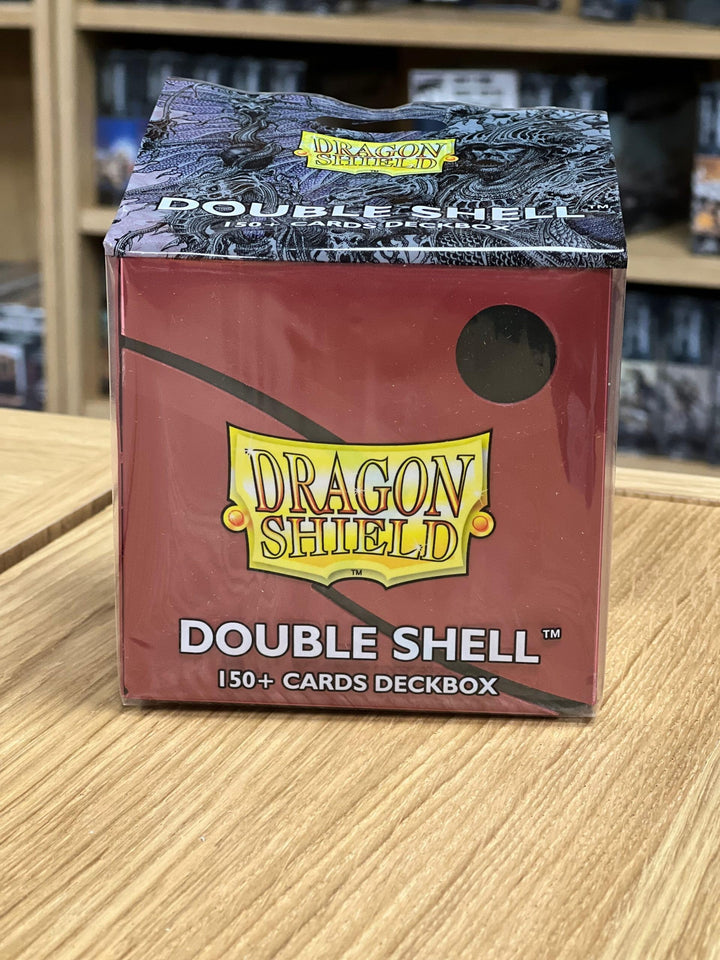 Dragon Shield Double Shell Deck Box - Blood Red Exterior, Black Interior