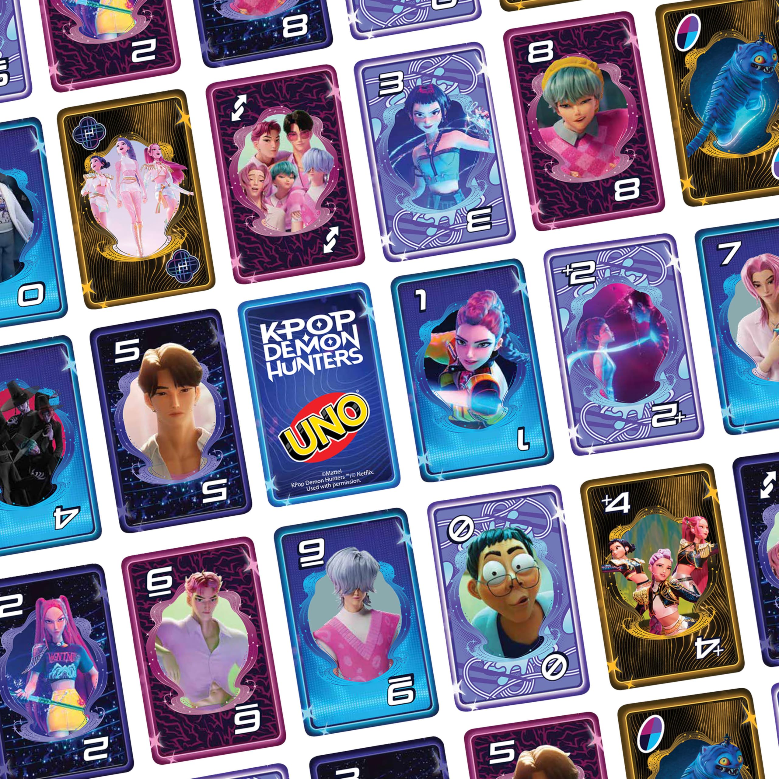 Juegos Mattel UNO KPop Demon Hunters Card Game - 2-10 Players, Ages 7+ 5