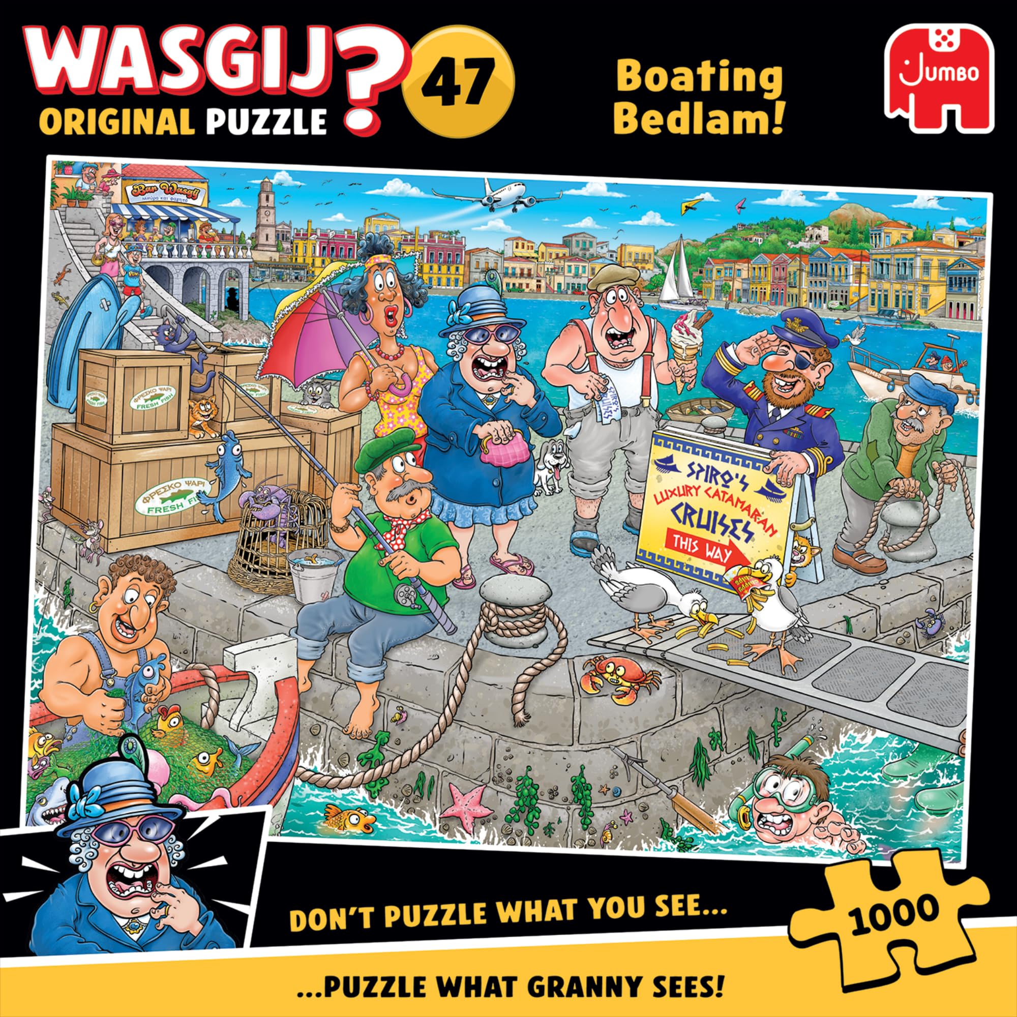 Wasgij Original 47 - Boating Bedlam 1000 Piece Jigsaw Puzzle 1