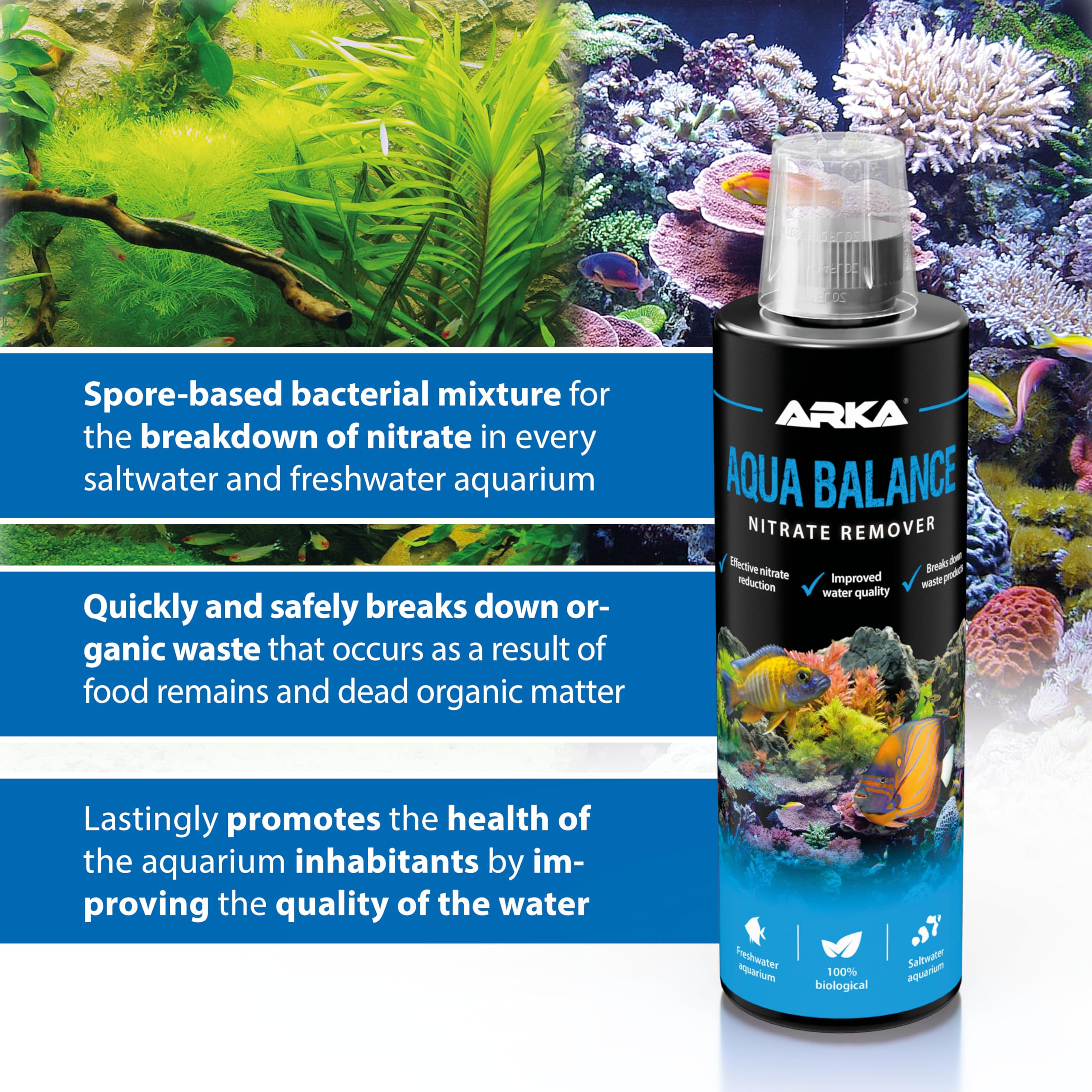 ARKA Aqua Balance Nitrate Remover for Aquariums - Biologically Reduces Nitrate | 118 ml 4