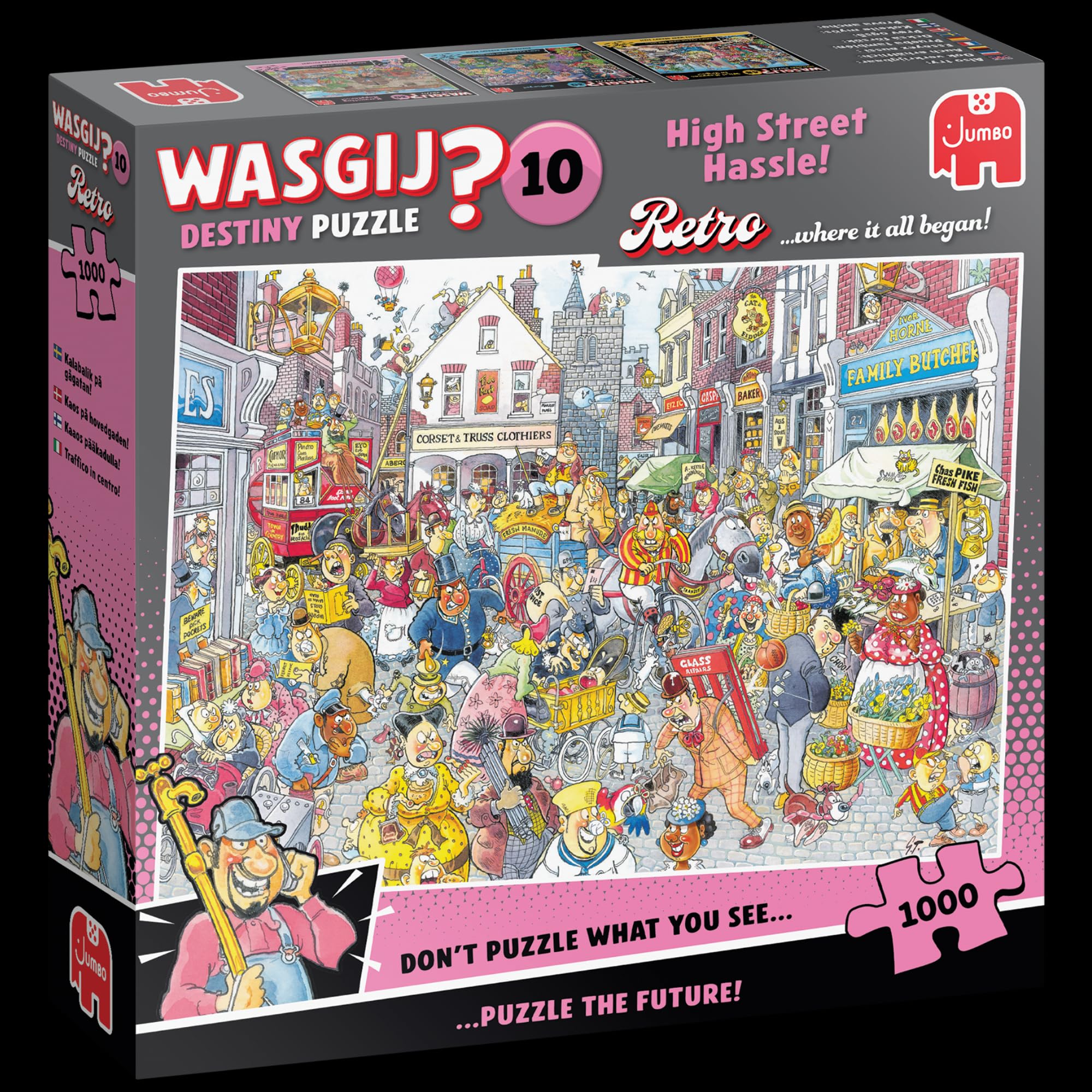 Wasgij Retro Destiny 10 High Street Hassle! Jigsaw Puzzle - 1000 Pieces, Adult 9