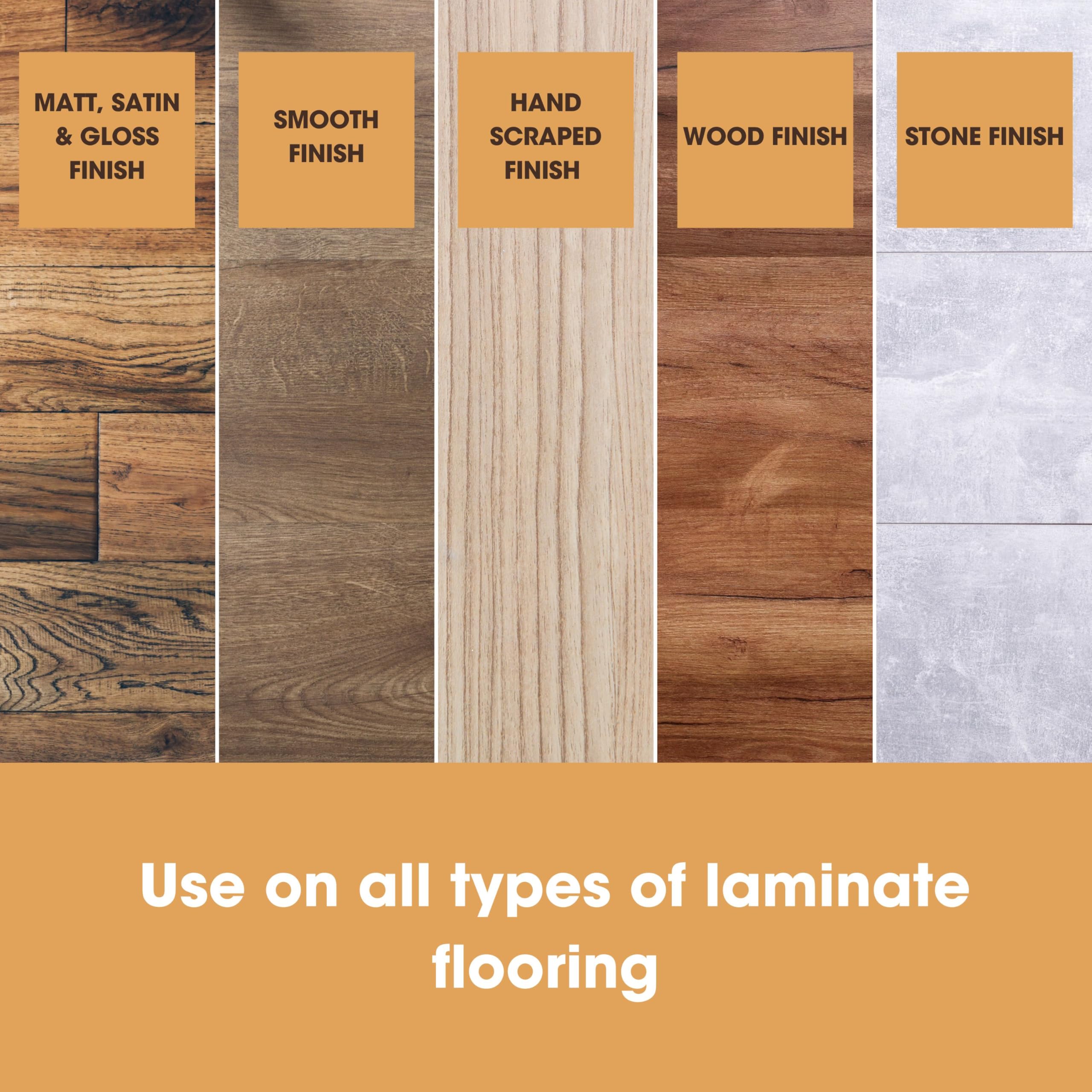 Furniture Clinic Laminate Floor Polish - 500ml Liquid | Non-Slip Finish | Restores & Protects 5