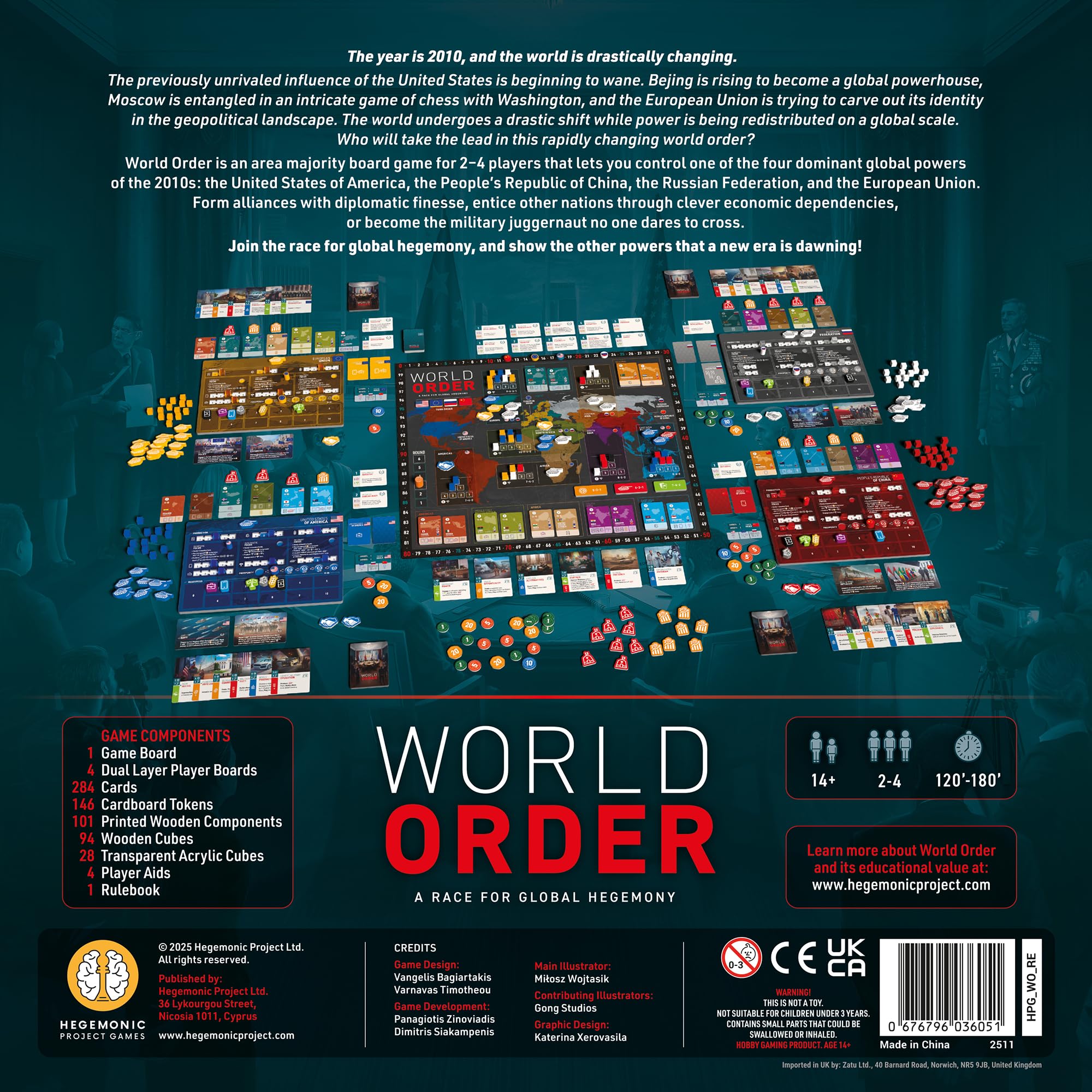 Hegemonic World Order - Geopolitics Strategic Board Game | 2-4 Players, 120-180 Min Playtime, Ages 14+ 3