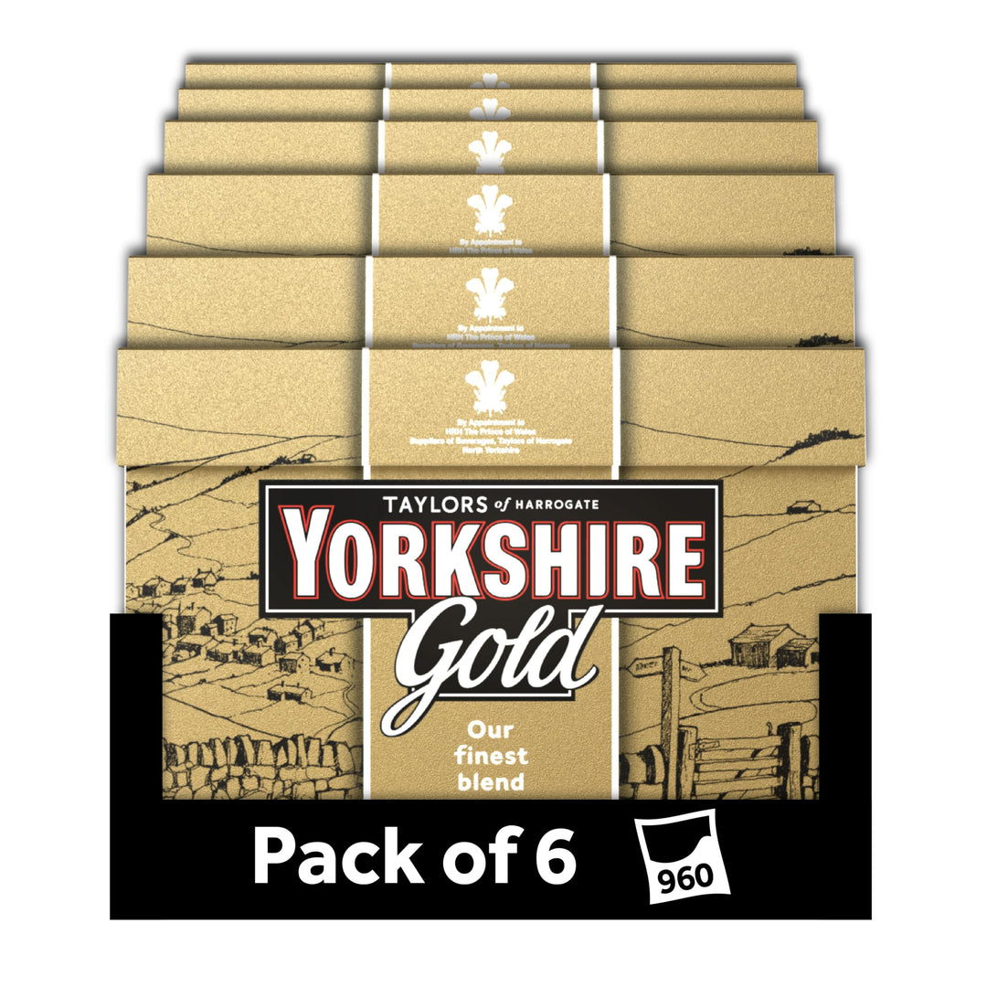 Yorkshire Gold 160 Tea Bags, 500 g (Pack of 6)