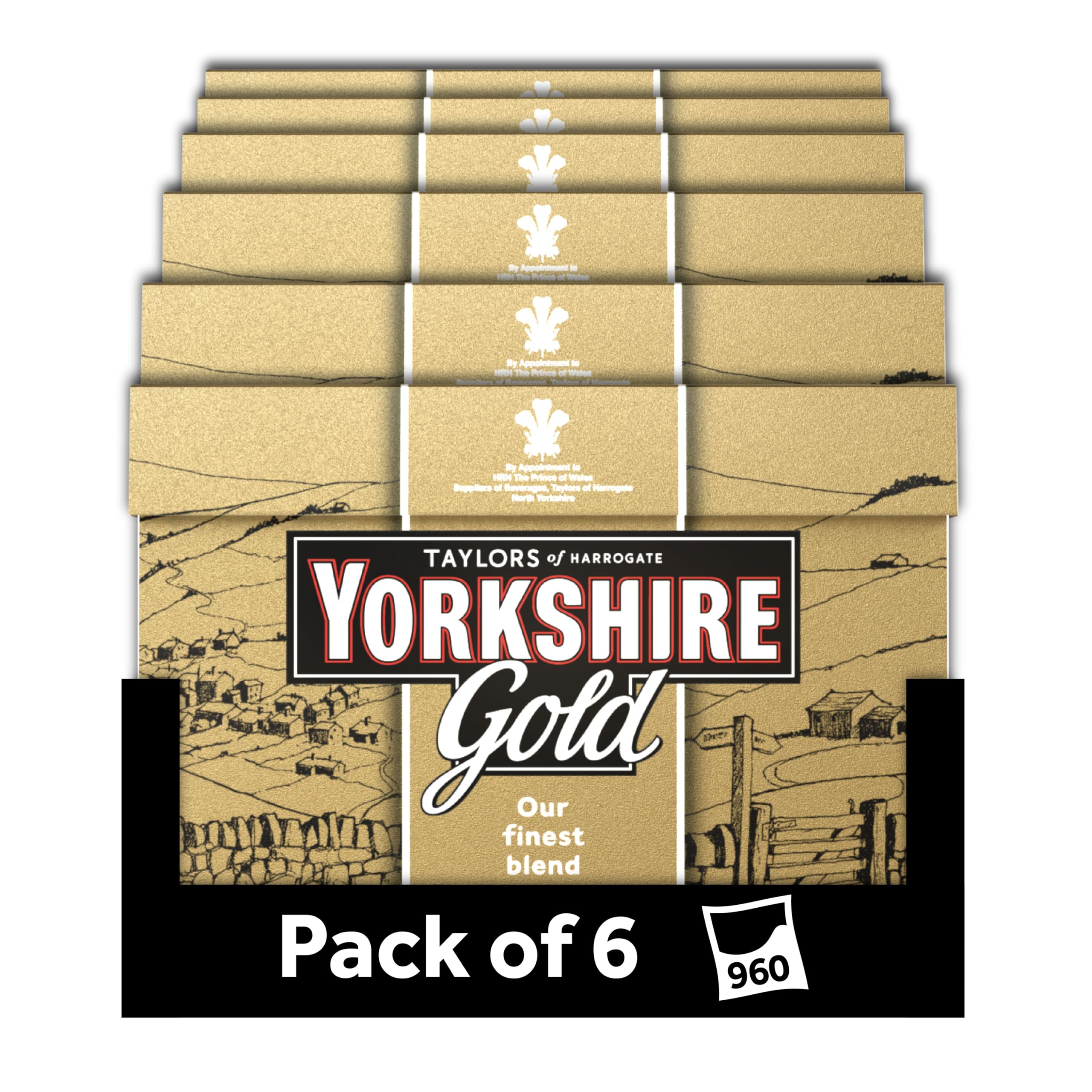 Yorkshire Gold 160 Tea Bags, 500 g (Pack of 6) 5