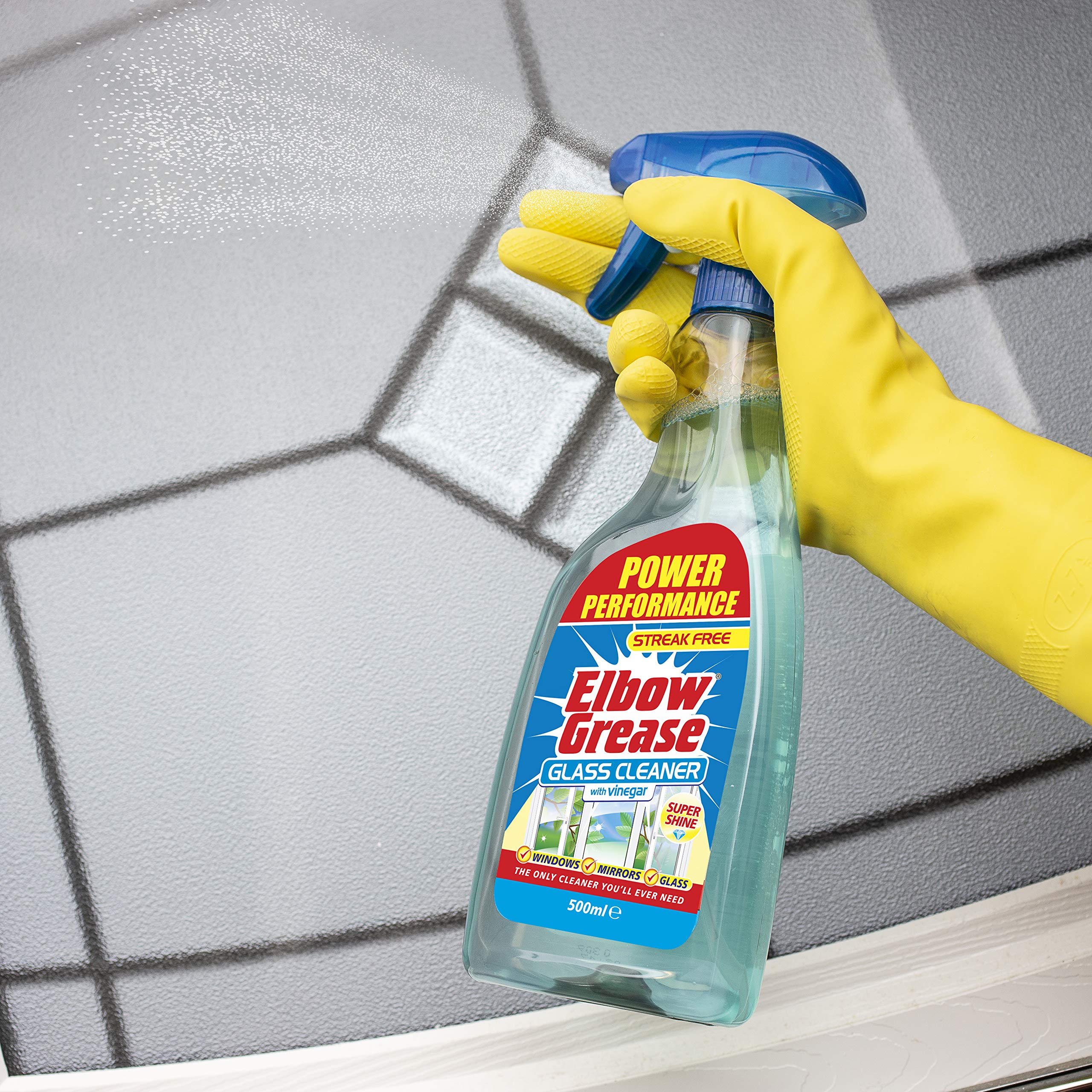 Elbow Grease Glass Cleaner with Vinegar for Windows and Mirrors - Streak Free, 500 ml (Pack of 1) 6