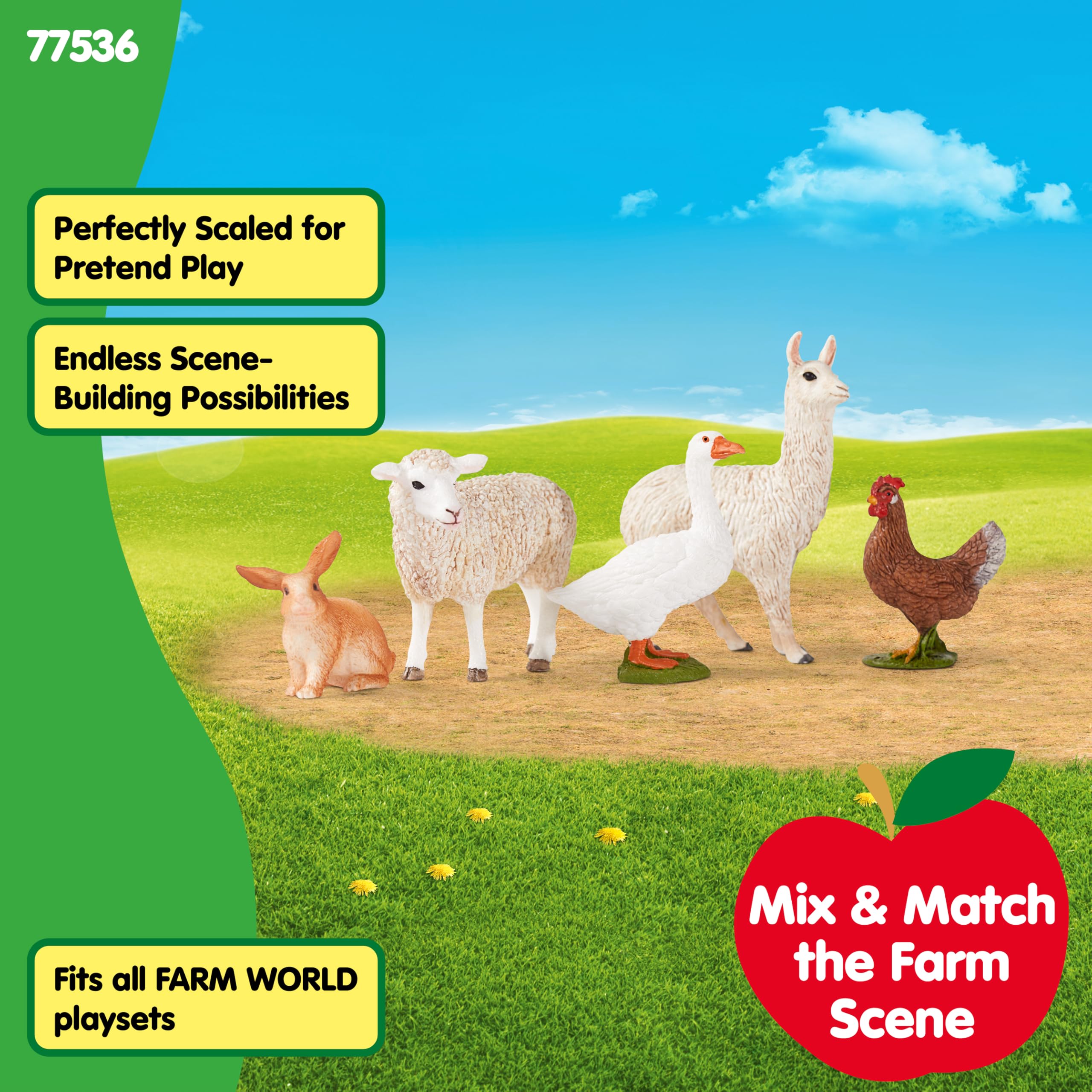 SCHLEICH Farm World 5-Piece Farm Animal Playset - Realistic Animal Figures for Kids Ages 3+ 9