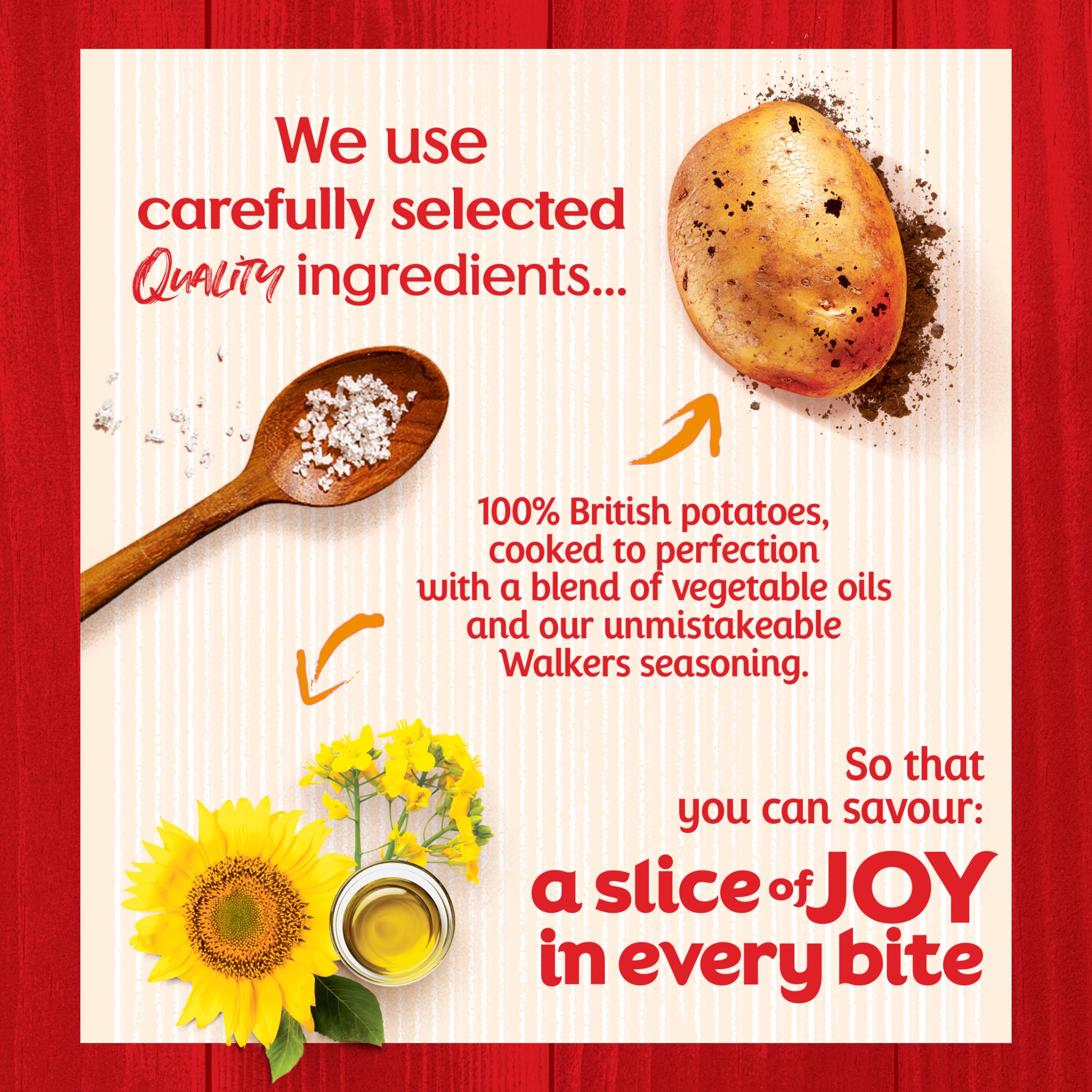 Walkers Smoky Bacon Crisps - 45g Single Bag | Case of 32 | Vegetarian 3