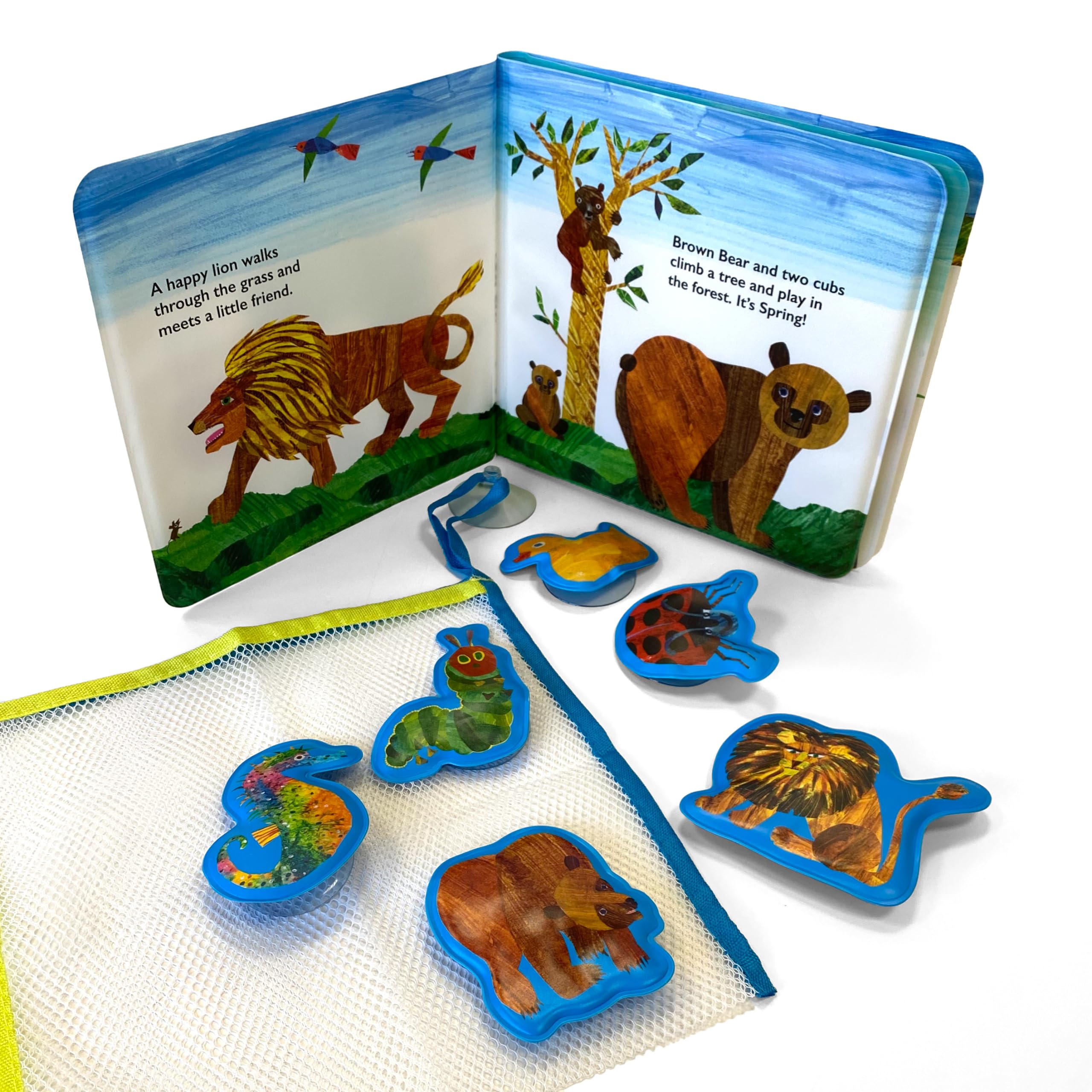 Phidal The World of Eric Carle Bath Time Book - Waterproof Picture Book for Ages 2+ | Includes 6 Suction Cups 3