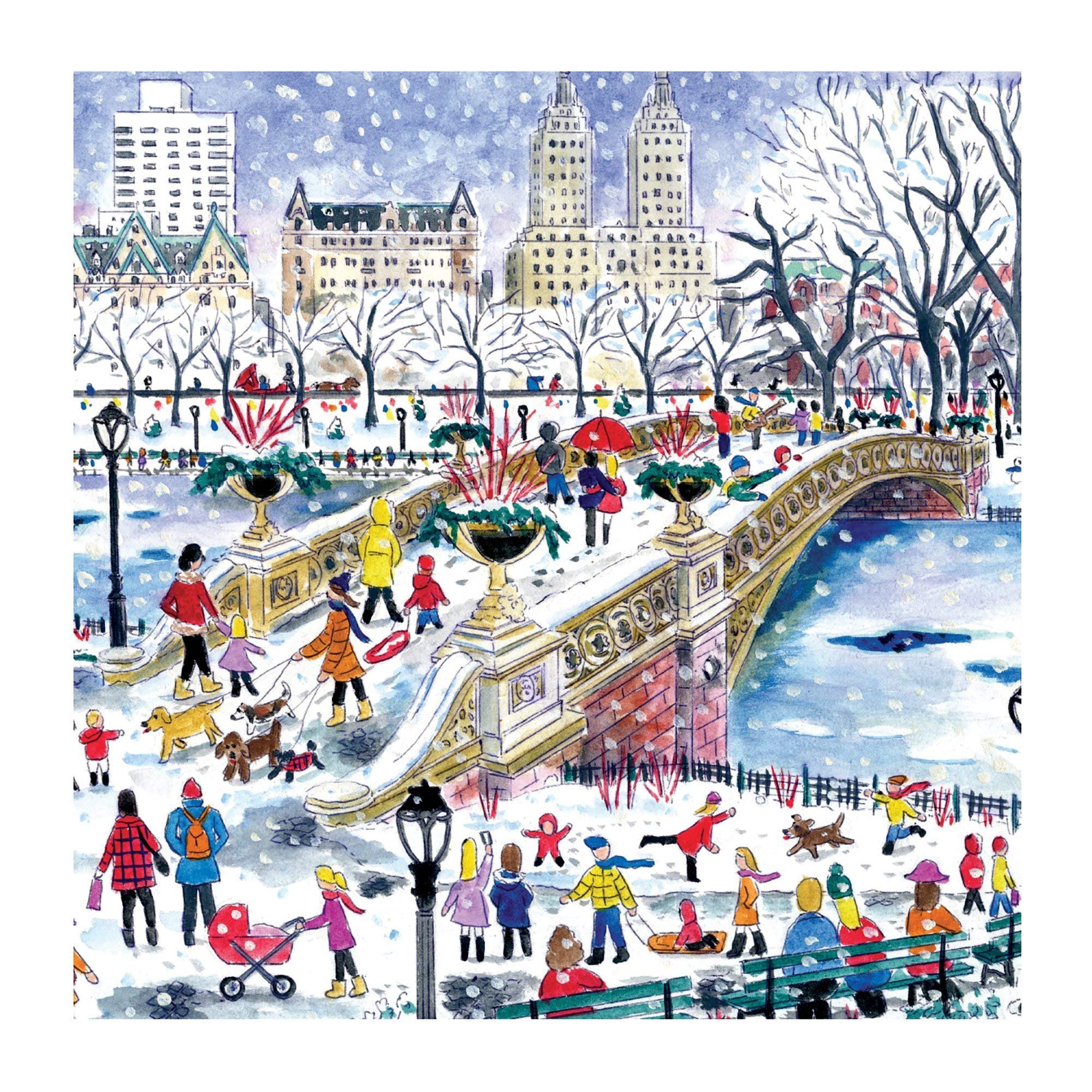 Galison Michael Storrings Bow Bridge In Central Park Jigsaw Puzzle - 500 Pieces | Cardboard 2