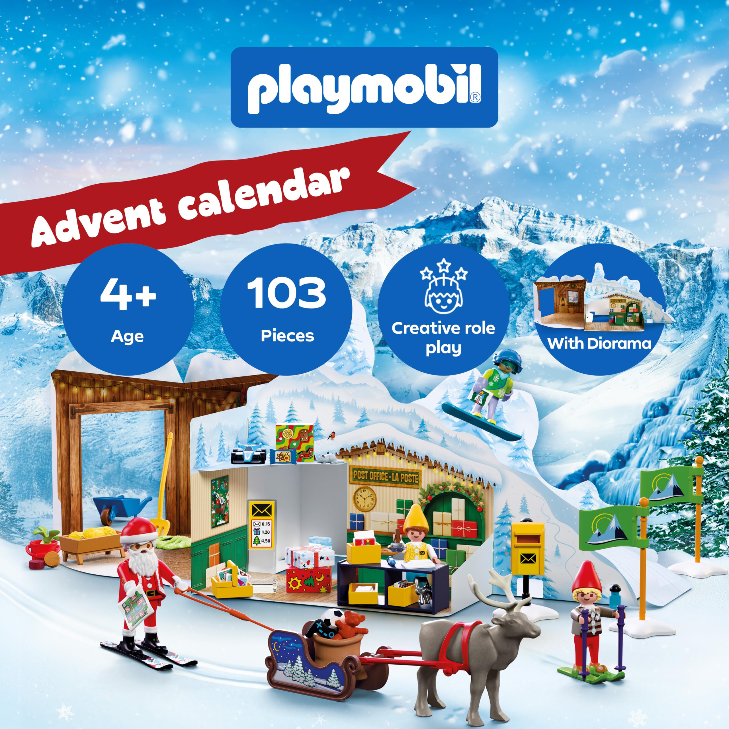 Playmobil Advent Calendar: At the North Pole - Christmas World in 24 Days | Ages 4+