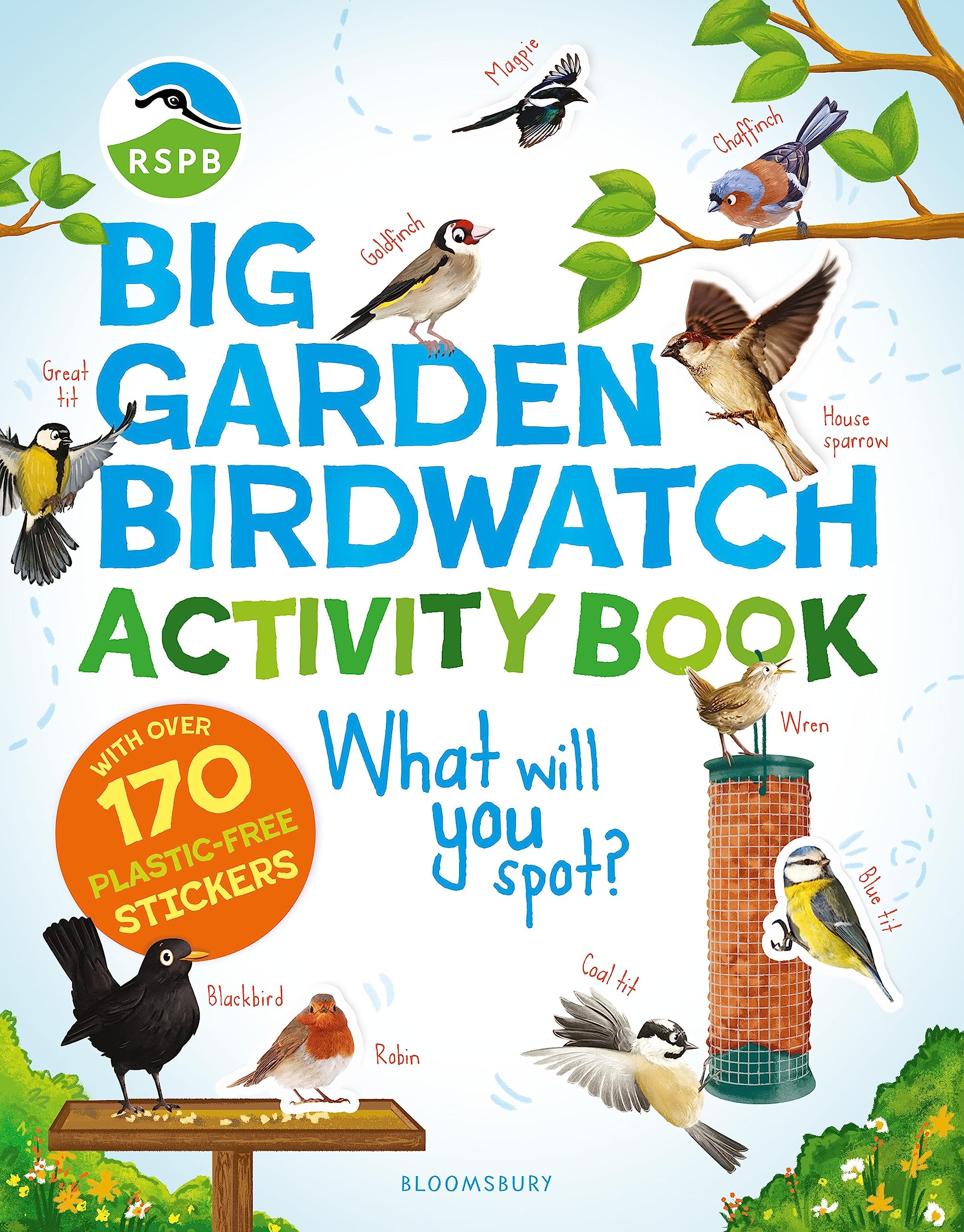 RSPB Big Garden Birdwatch Activity Book by Bloomsbury | Ages 3-8 | 32 Pages