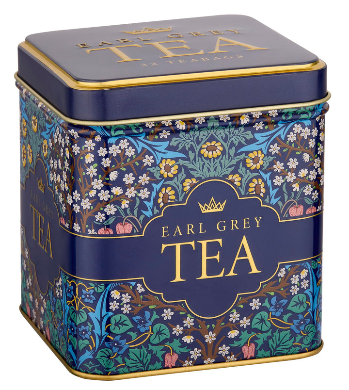 New English Teas Victorian Garden Tea Tin with 32 Earl Grey Teabags