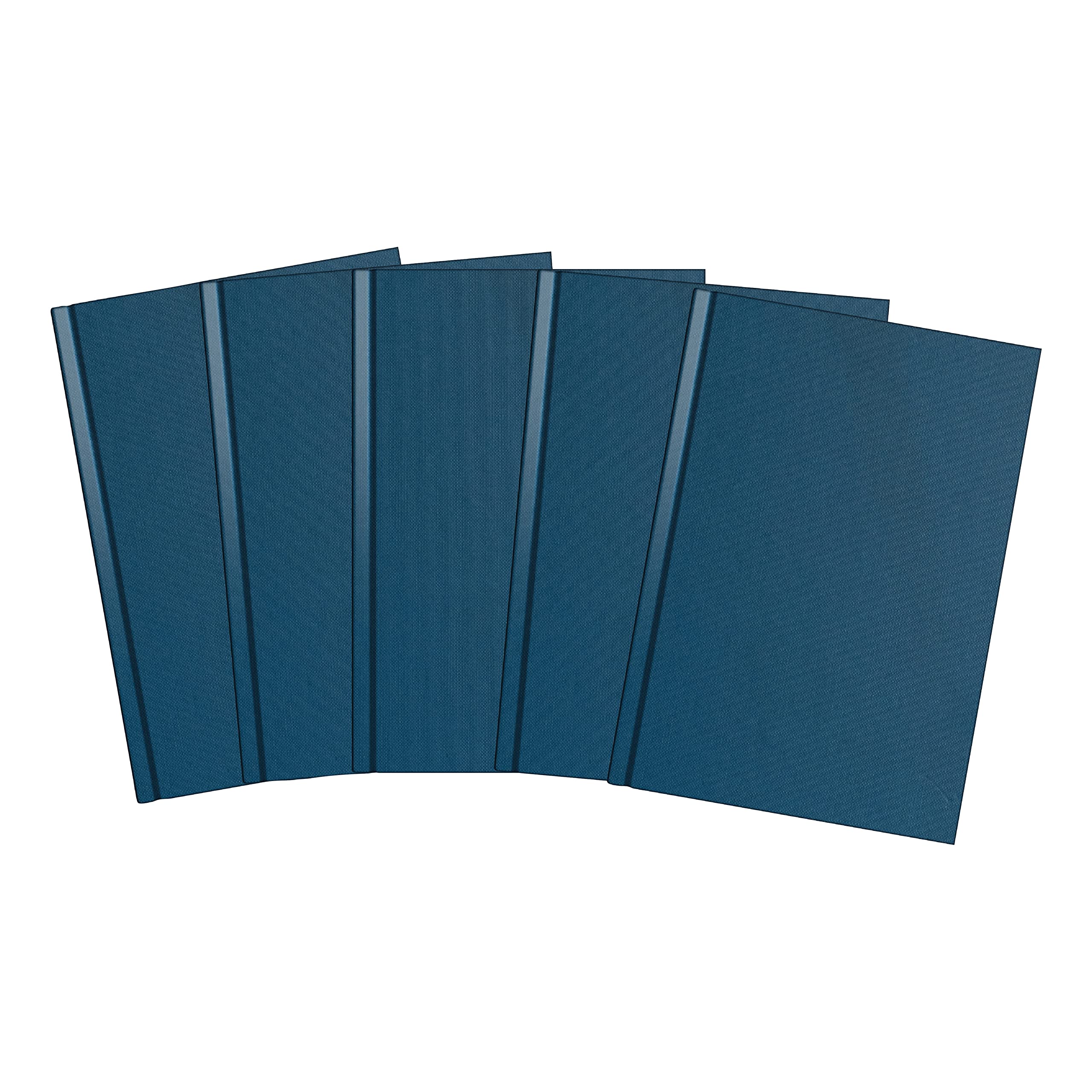 SUMMIT A5 Hardback Composition Notebook | 192 Ruled Pages | 70gsm Paper | Blue | Pack of 5 1