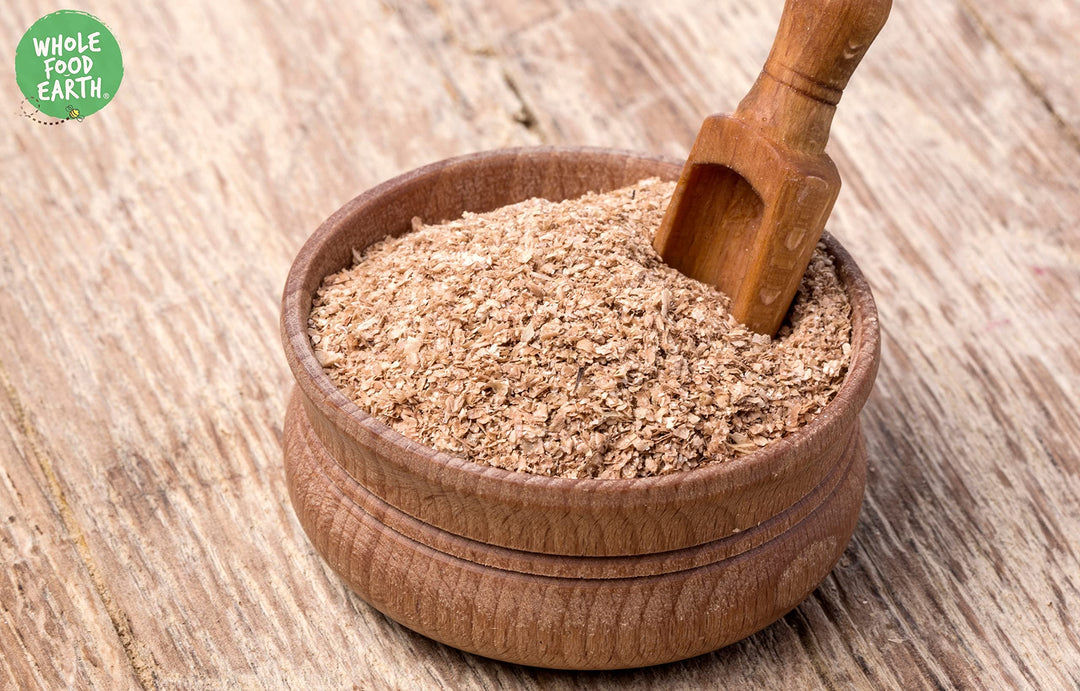 Wholefood Earth Wheat Bran Fine 1 kg | GMO Free | High Fibre