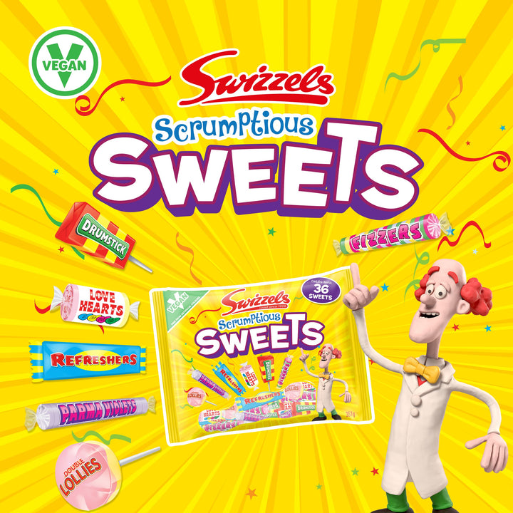 Swizzels Scrumptious Sweets - Assorted Chewy and Hard Candies Selection