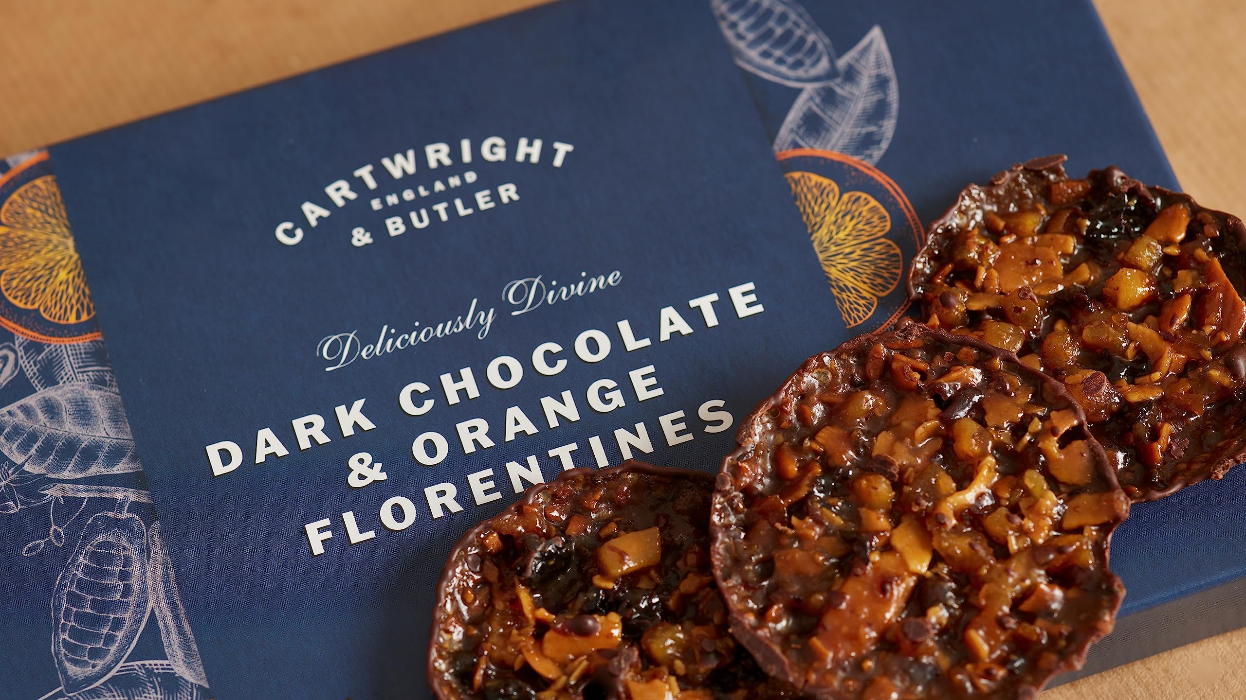 Cartwright & Butler - Dark Chocolate & Orange Florentines 4
