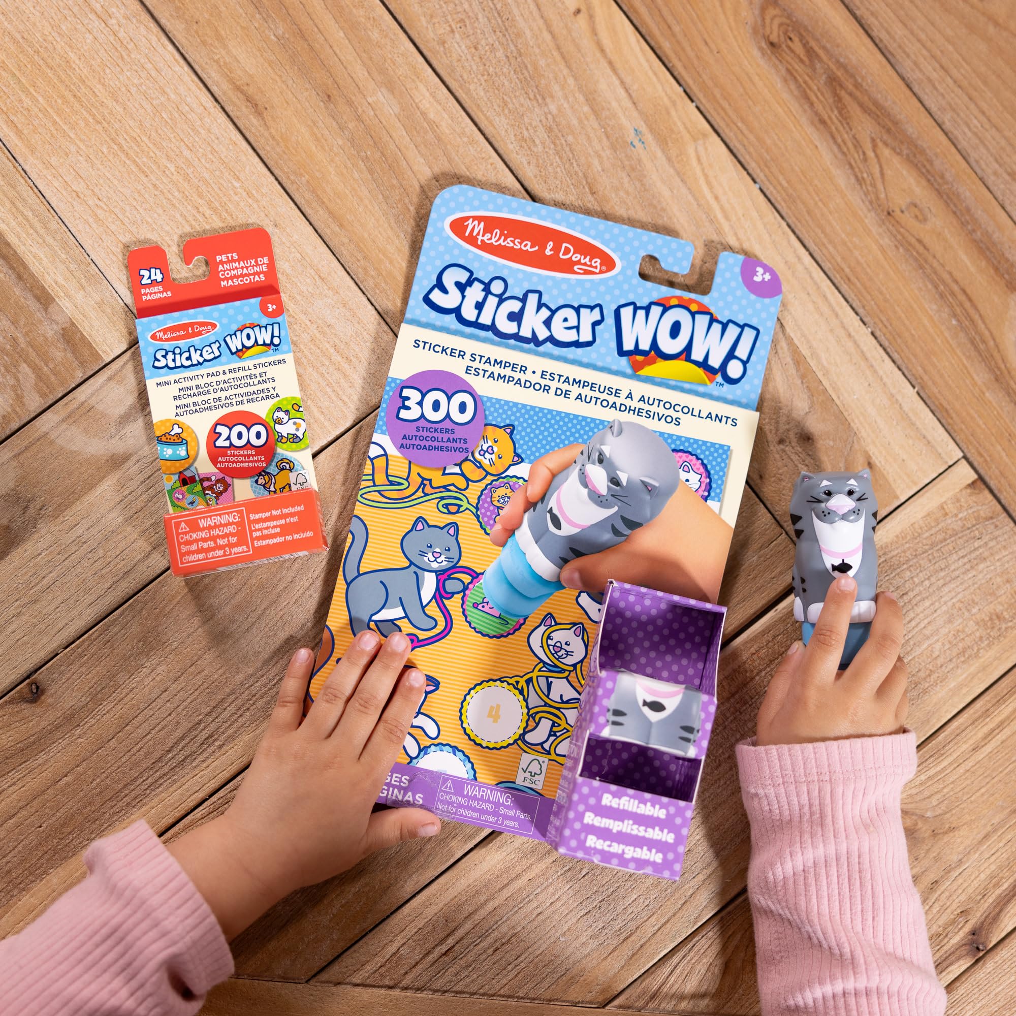 Melissa & Doug Sticker WOW! Cat Bundle with 500 Stickers and Mini Activity Pad