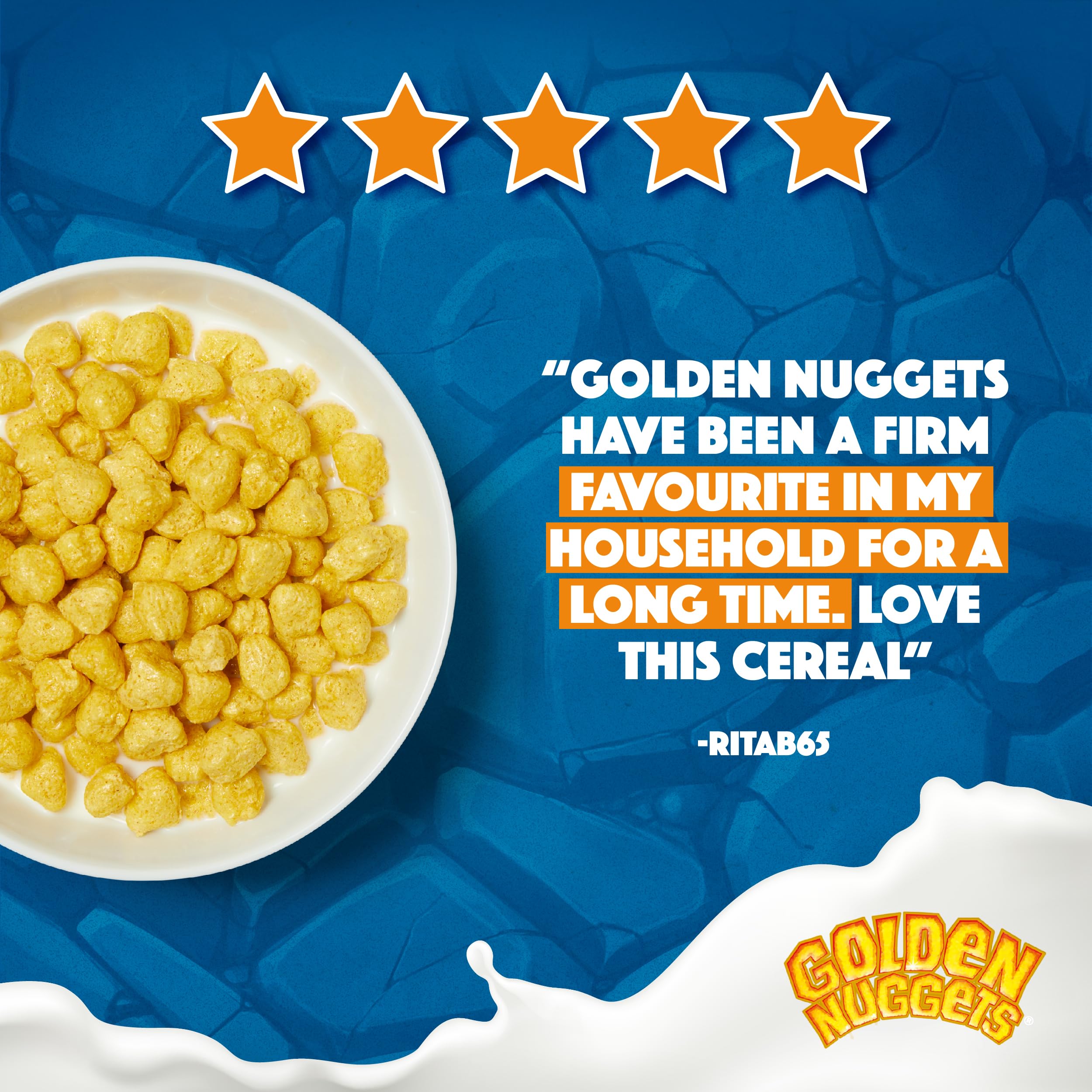 Nestlé Golden Nuggets Cereal, 375 g – Vollkorn-Frühstücksflocken mit Honiggeschmack, Vitaminen und Mineralstoffen 4