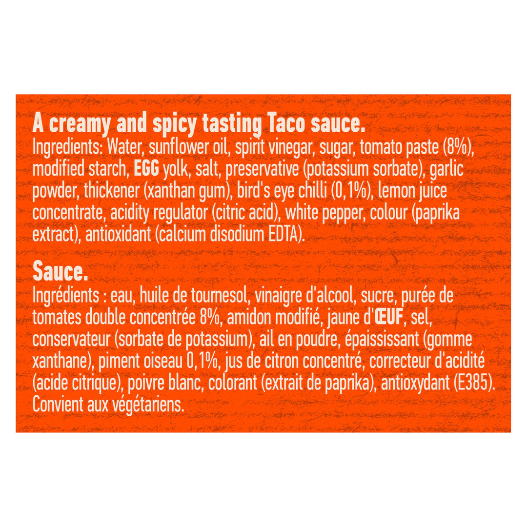 Hellmann's Taco Sauce 850ml - Creamy Spicy Taco Sauce with a Kick