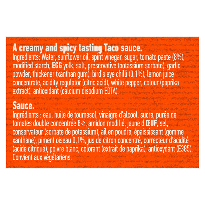 Hellmann's Taco Sauce 850ml - Creamy Spicy Taco Sauce with a Kick