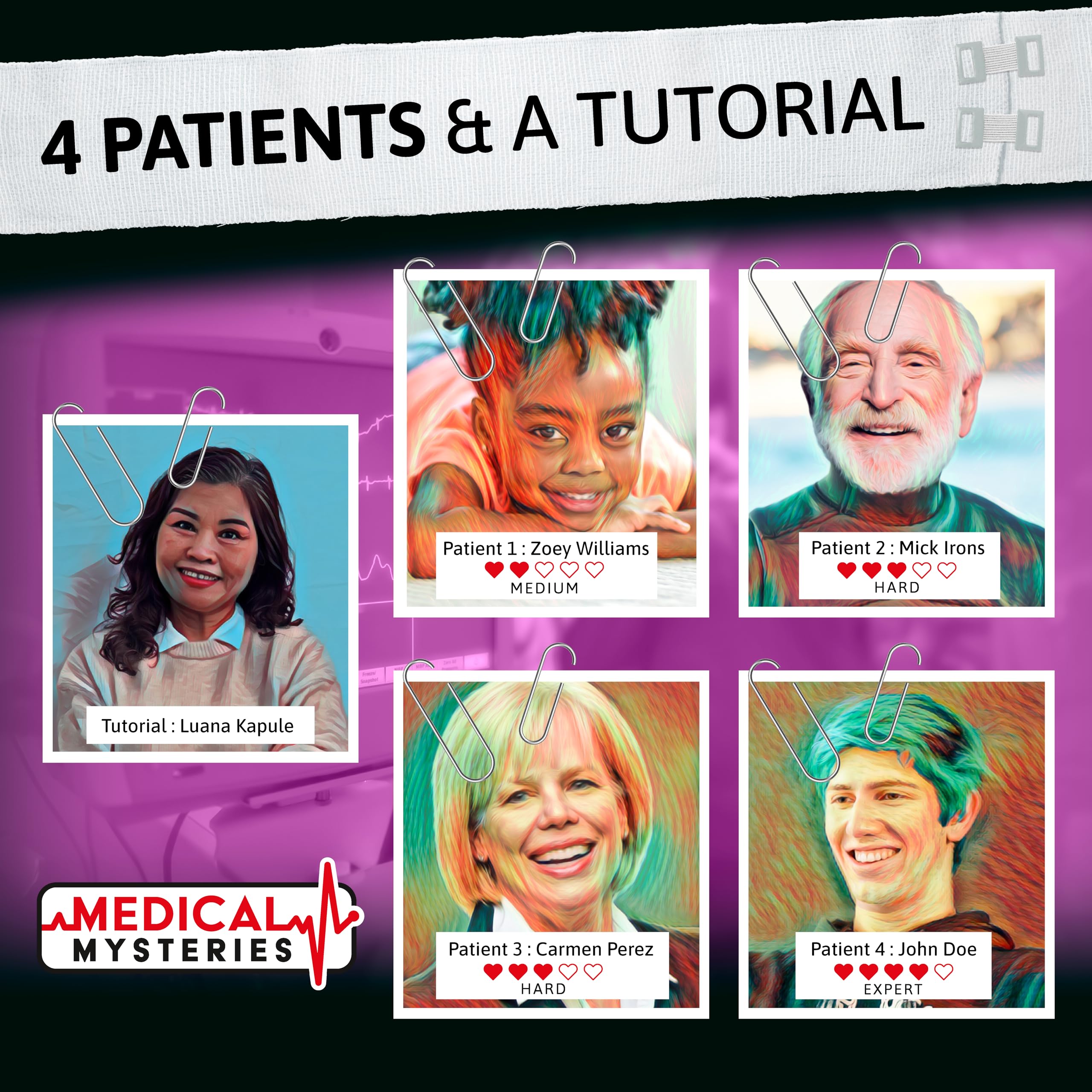 TOMY Medical Mysteries: Miami Flatline Cooperative Board Game | 1-4 Players | Ages 14+ 4