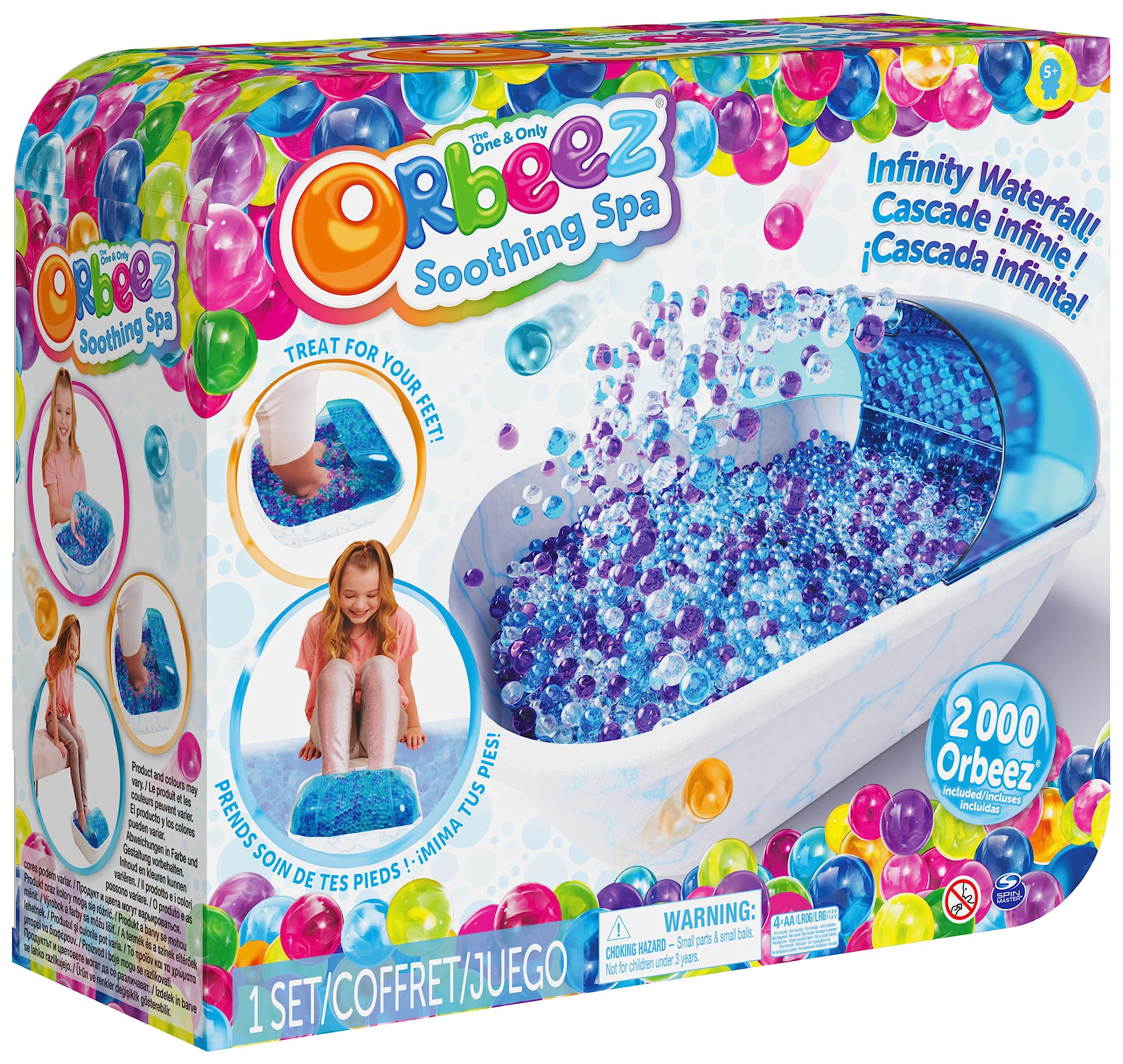 Orbeez, beruhigendes Fußbad mit 2.000, die einzigen, ungiftigen Wasserperlen, Kinder-Spa 6