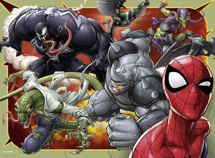 Ravensburger Marvel Spider-Man 4-in-1 Jigsaw Puzzle Set - 12, 16, 20, 24 Pieces for Kids Ages 3+