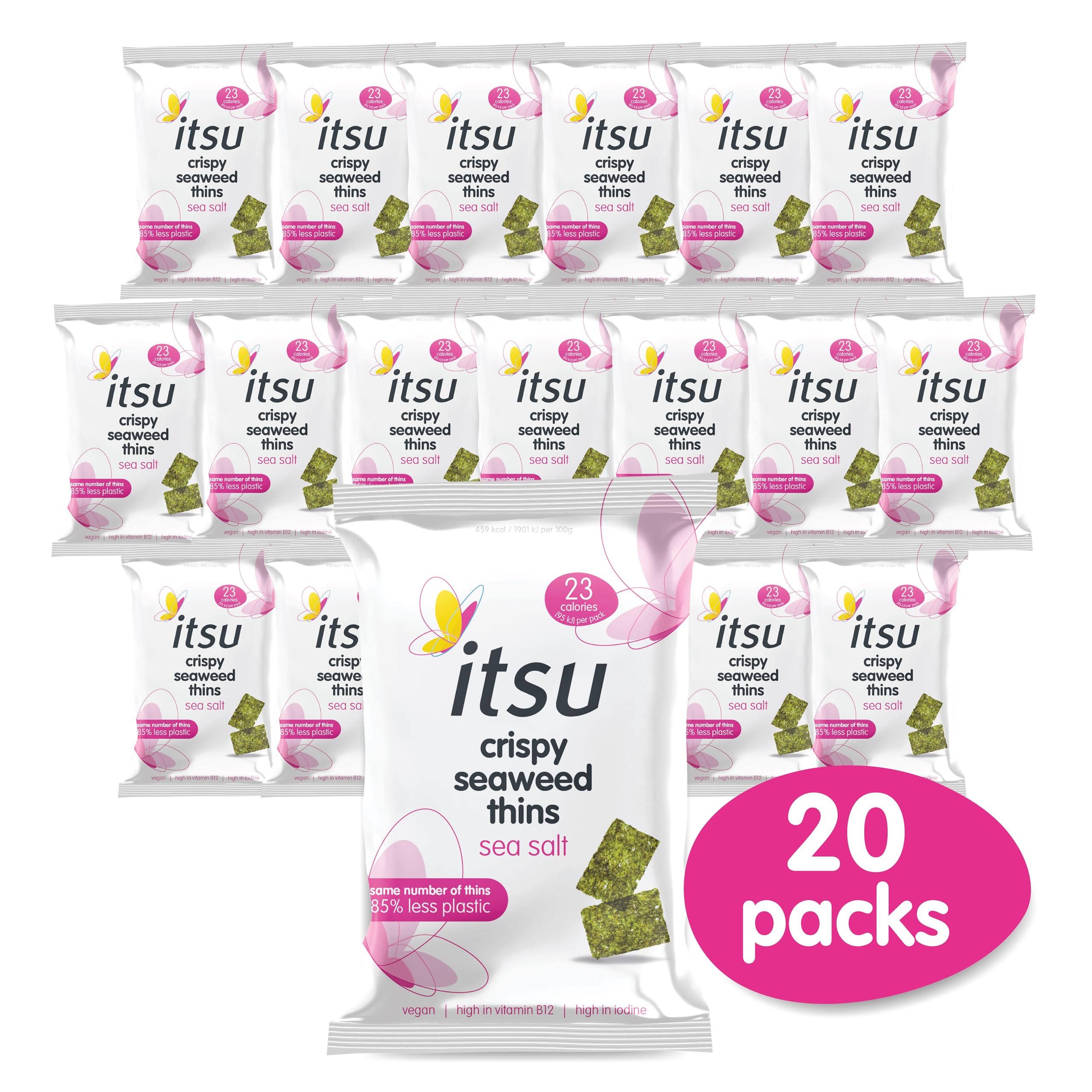 Itsu - Seaweed Thins Sea Salt 5g 20 Pack 6