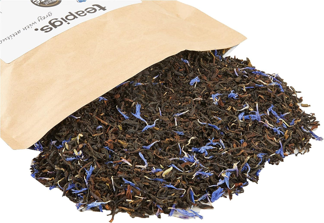 Teapigs Earl Grey Strong Loose Leaf Tea - Whole Leaf Black Tea with Bergamot & Cornflowers